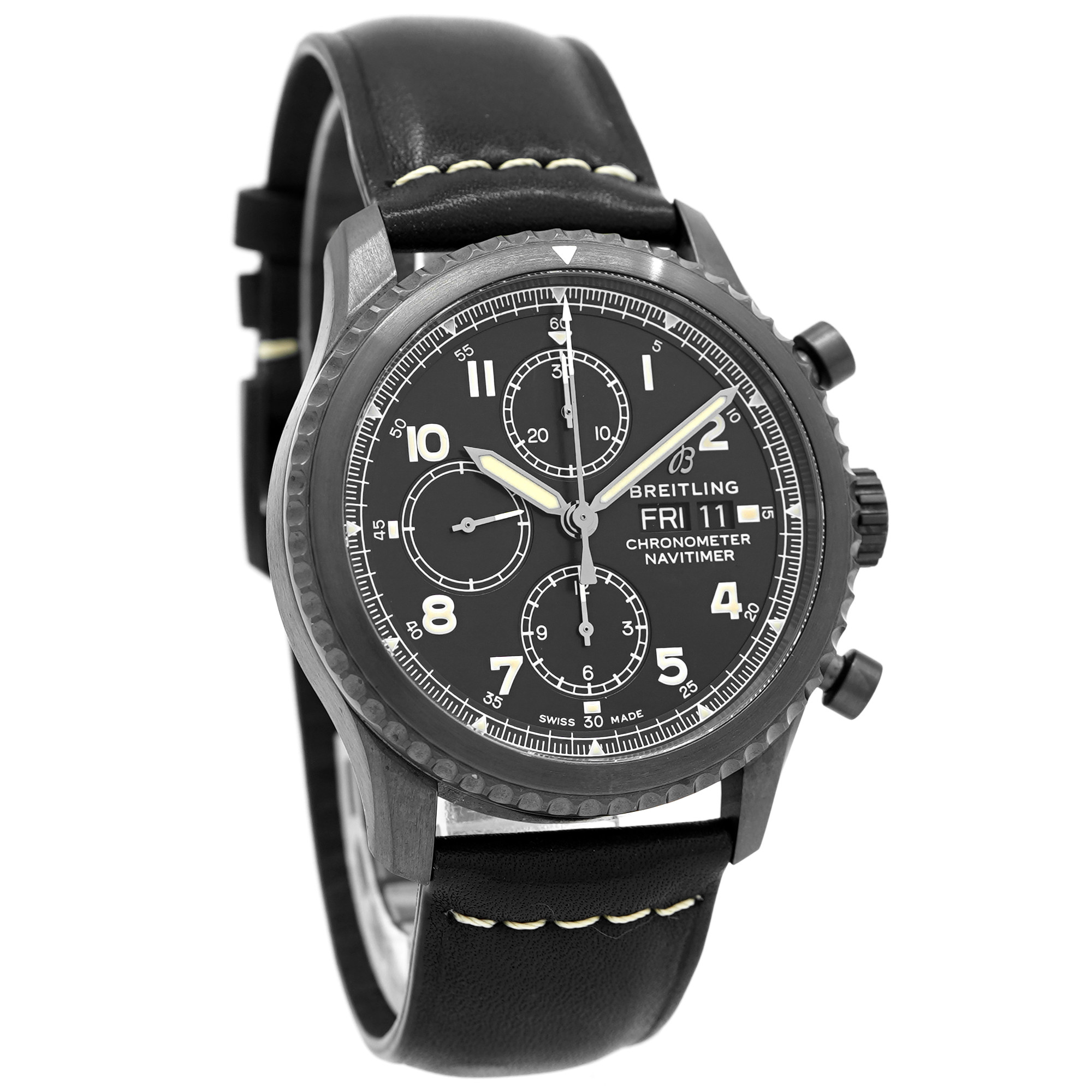 Breitling Navitimer 8 Chrono 43 Black Steel Chronograph M13314 - Inventory 9014