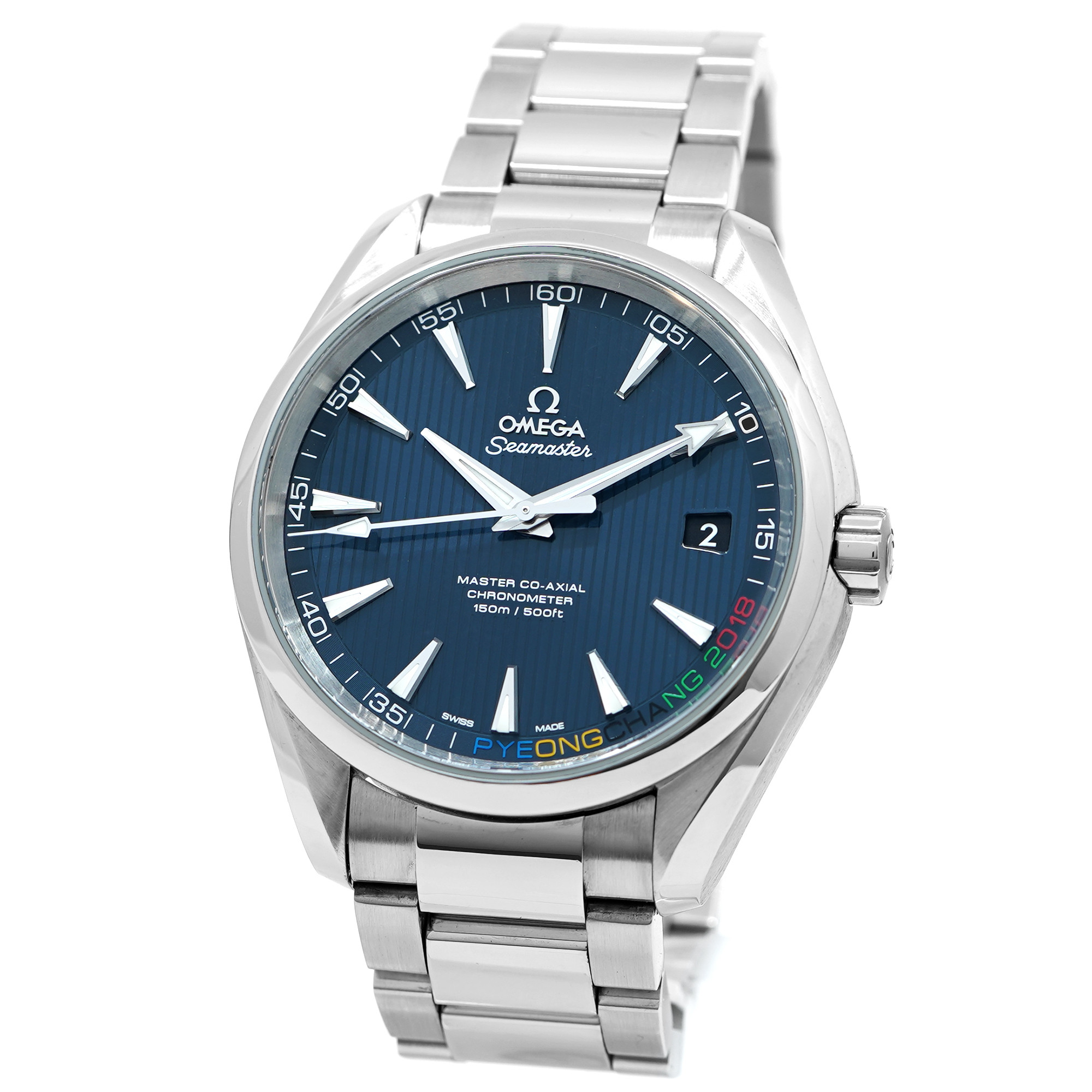 Omega Seamaster Aqua Terra 150M  *Pyeongchang 2018* *Blue Dial* - Inventory 9042