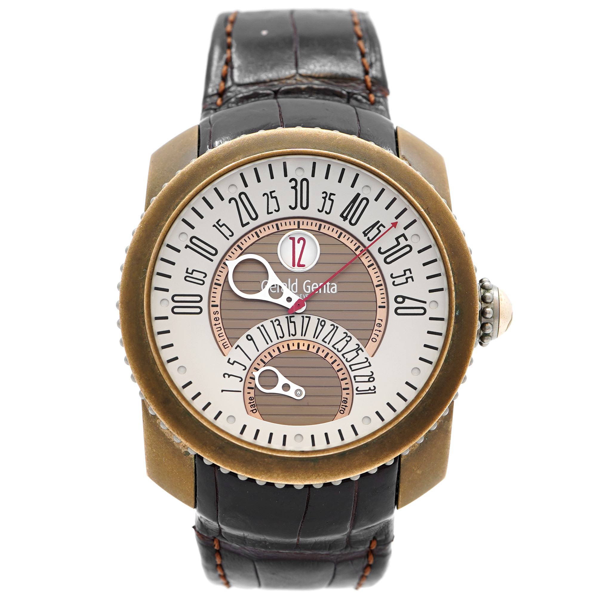 Gerald Genta Gefica Bi-Retro Bronze GBS.Y.98 - Inventory 9066