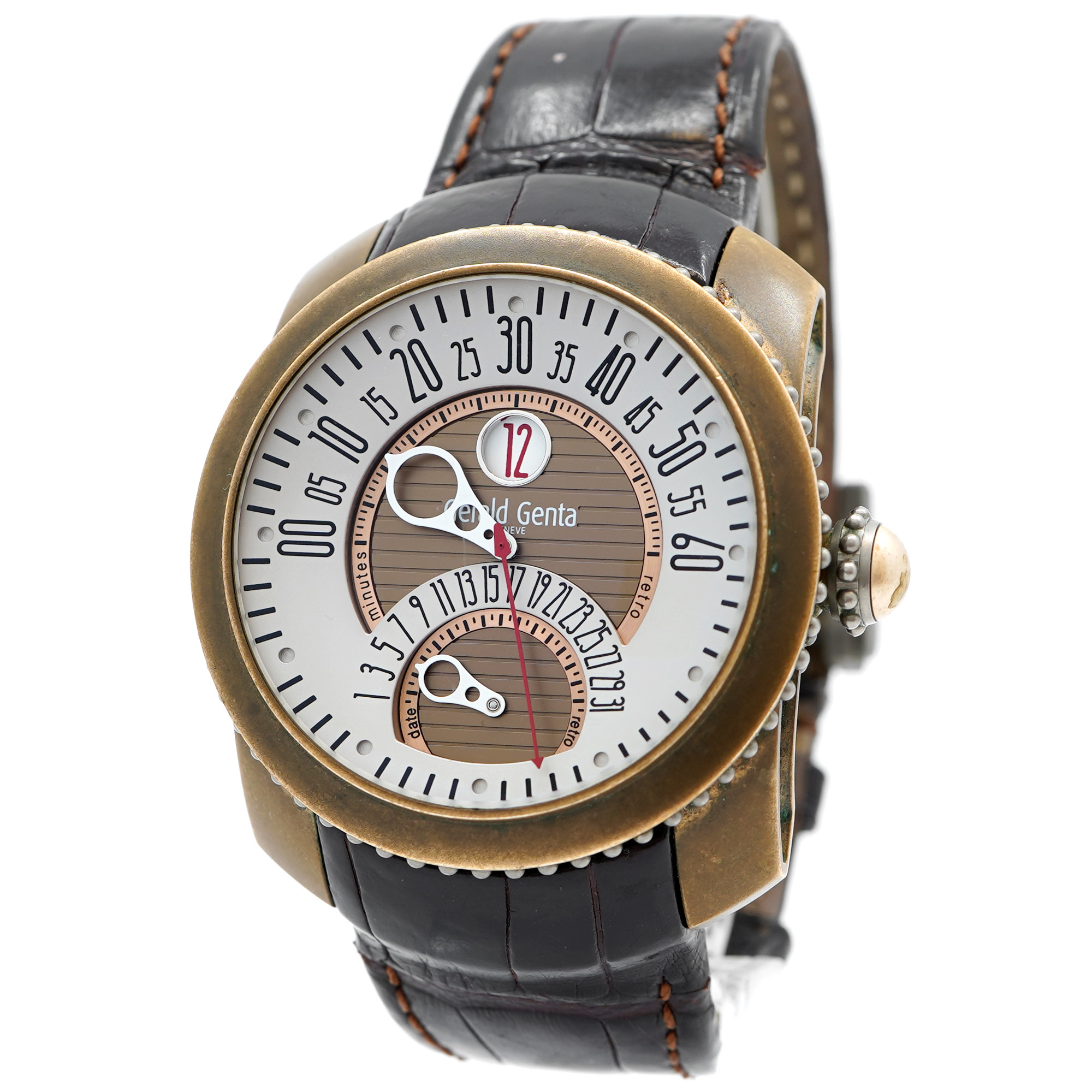 Gerald Genta Gefica Bi-Retro Bronze GBS.Y.98 - Inventory 9066