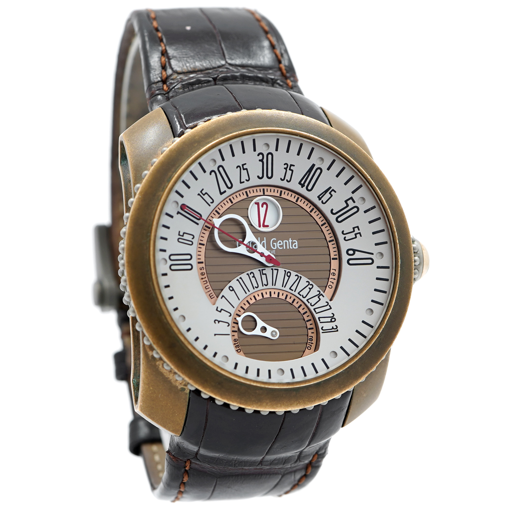 Gerald Genta Gefica Bi-Retro Bronze GBS.Y.98 - Inventory 9066
