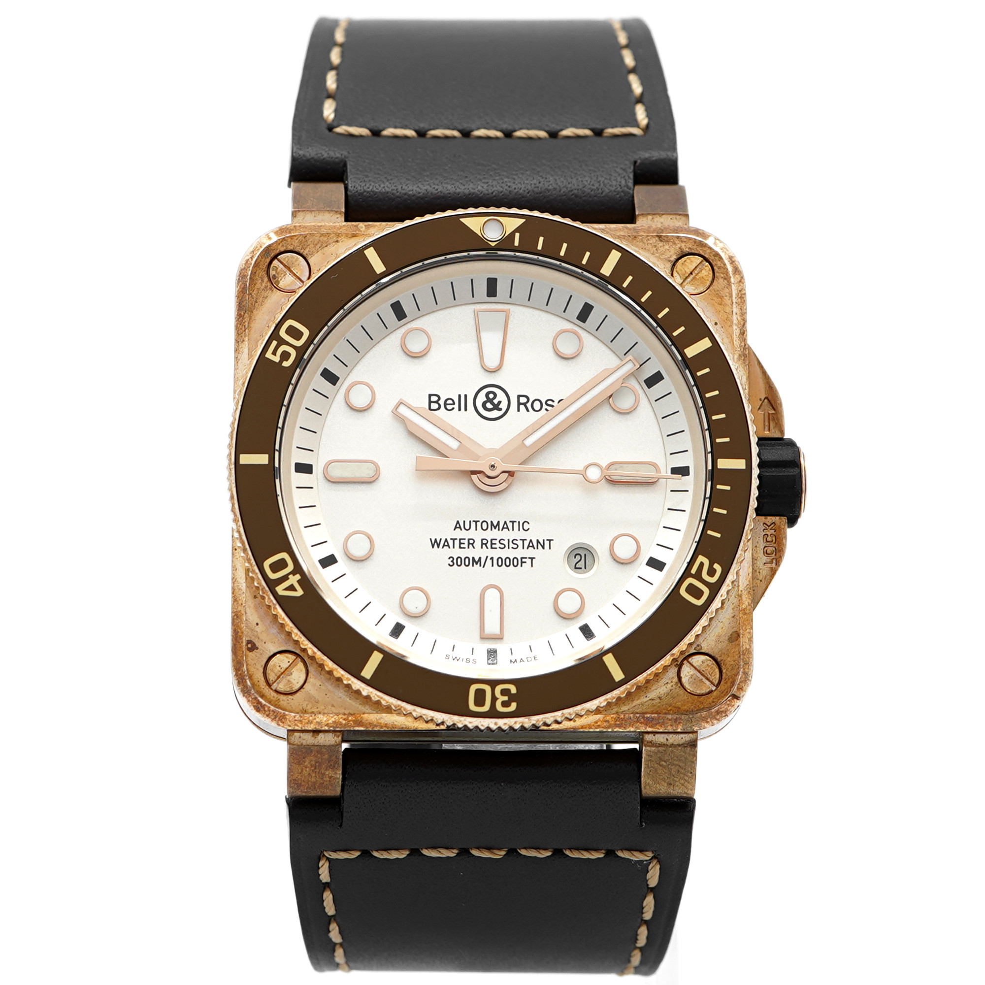Bell & Ross BR 03 BR0392-D-WH-BR/SCA *Bronze* Limited Edition* - Inventory 9093