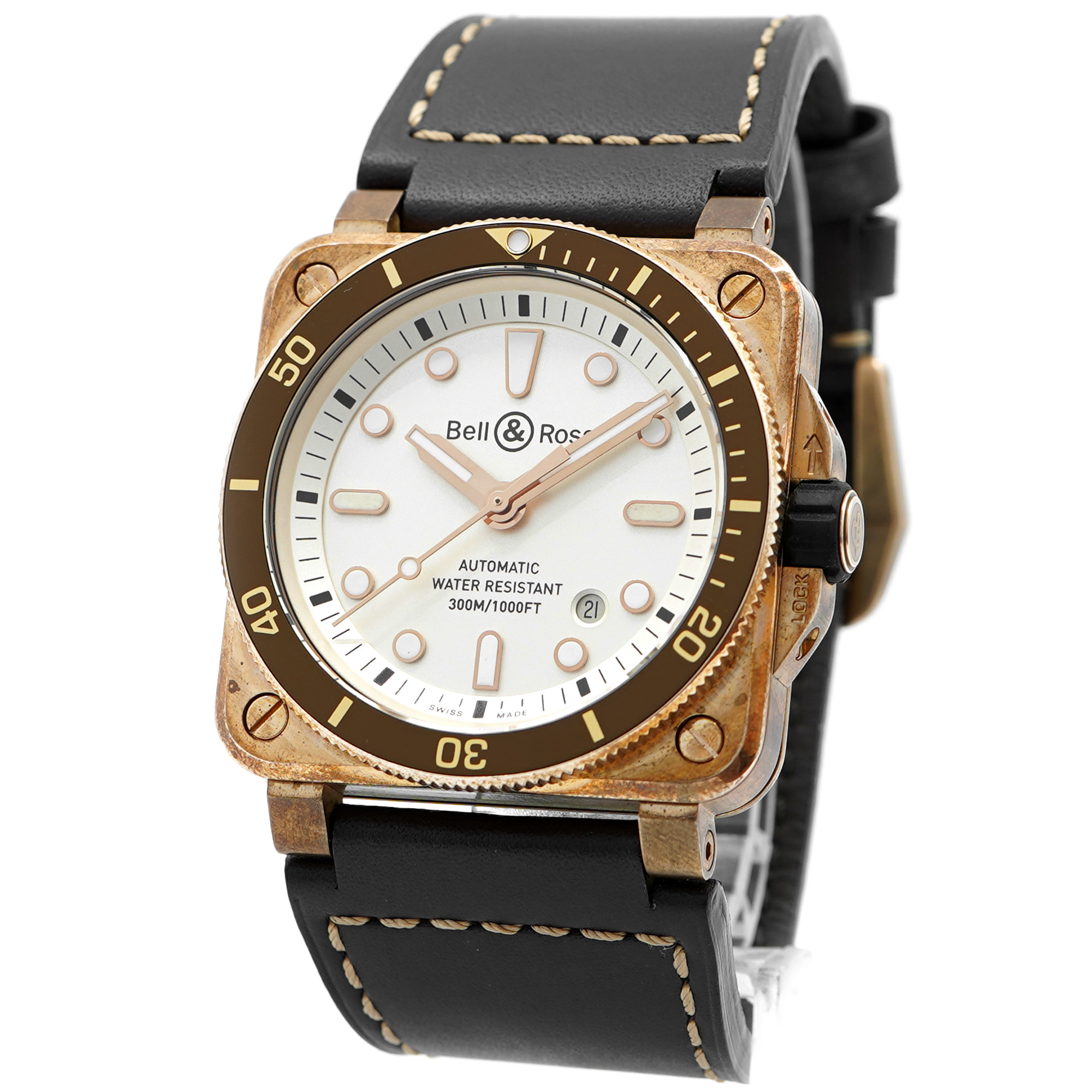 Bell & Ross BR 03 BR0392-D-WH-BR/SCA *Bronze* Limited Edition* - Inventory 9093