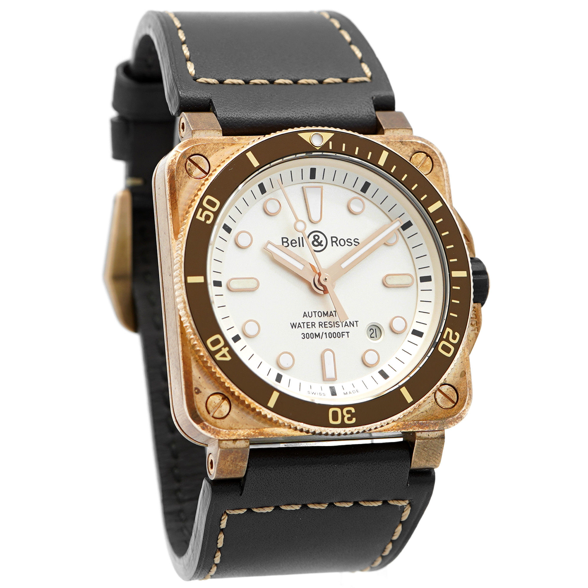Bell & Ross BR 03 BR0392-D-WH-BR/SCA *Bronze* Limited Edition* - Inventory 9093