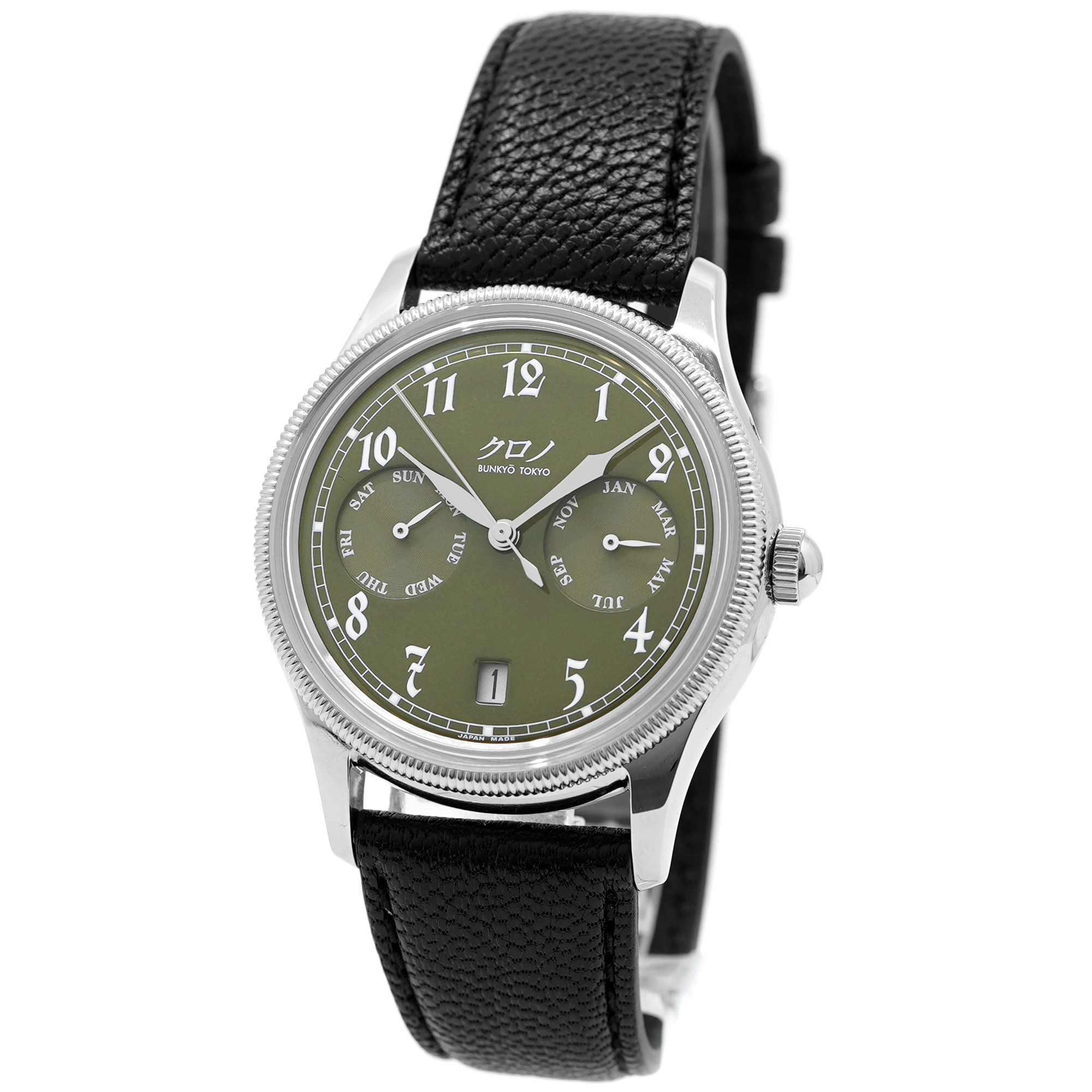 Kurono Tokyo Calendrier Type 1 *Unworn**Green Dial* - Inventory