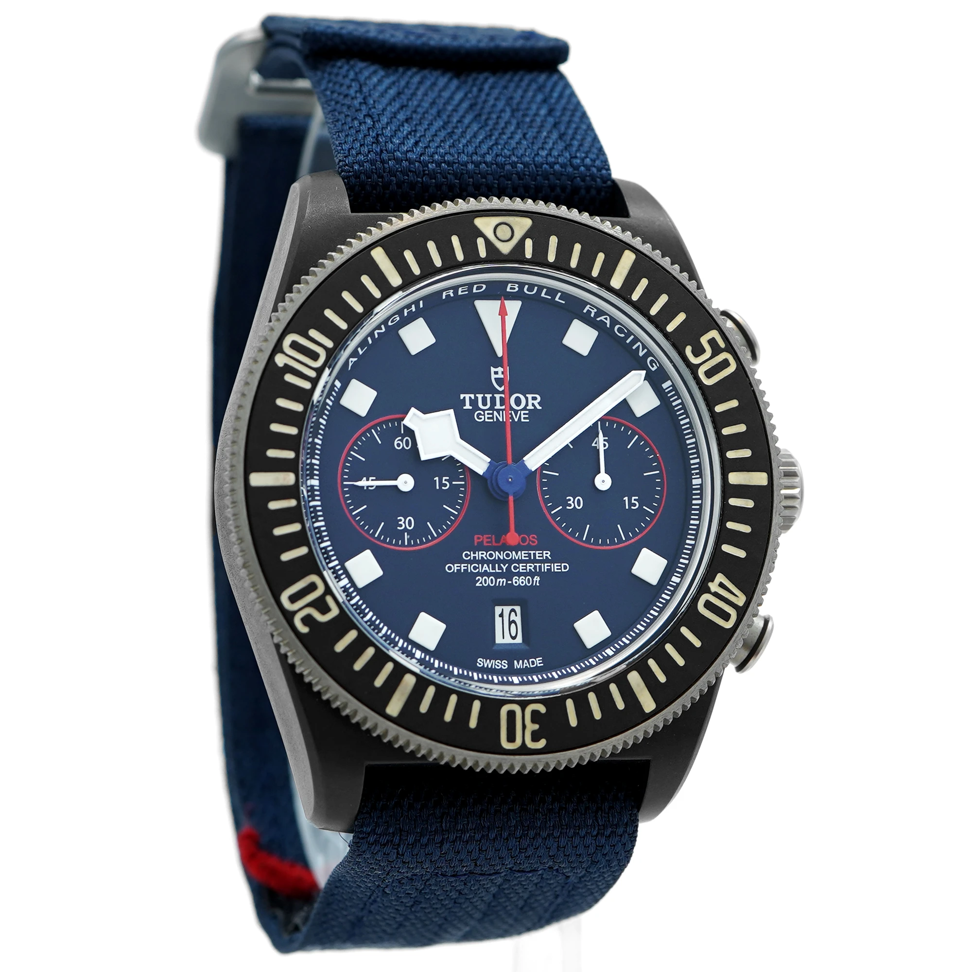 Tudor Pelagos FXD Chrono Alinghi Red Bull Edition 25807KN *2023**Unworn* *Blue Dial*- Inventory 9169