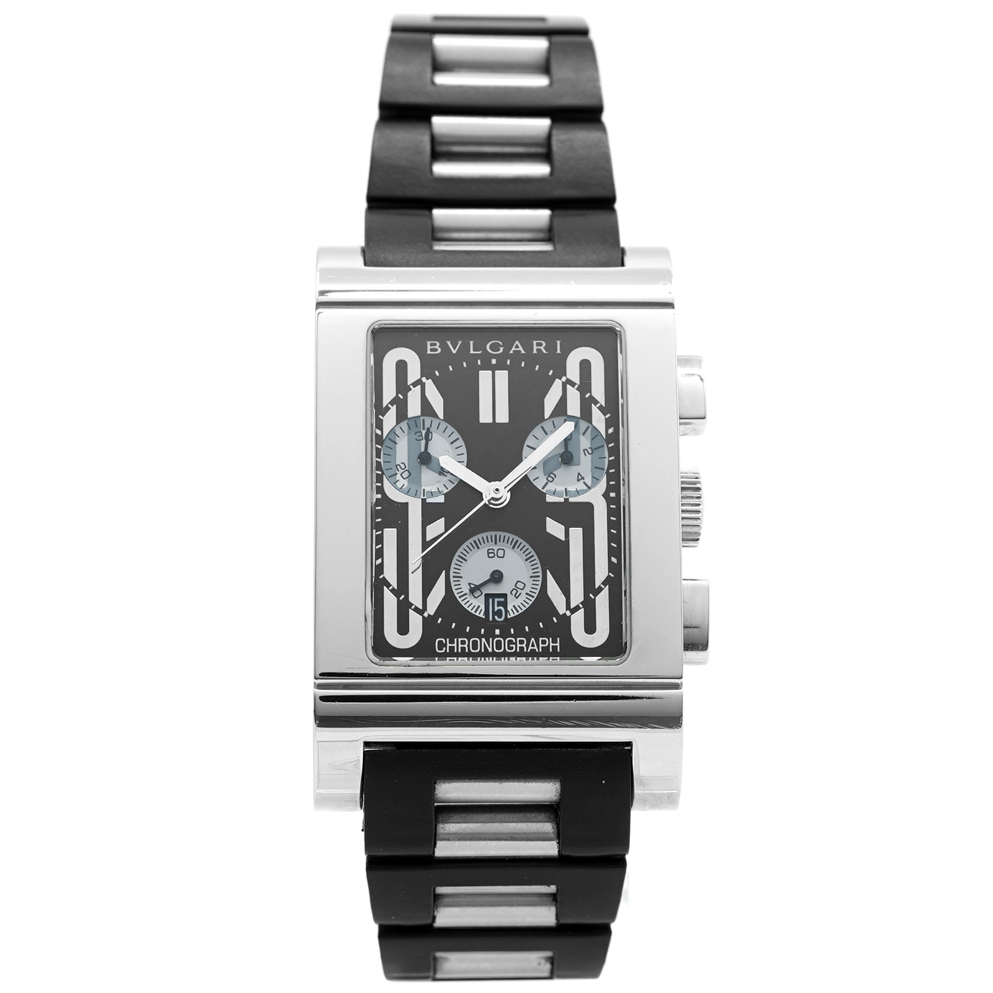 Bulgari Retangolo Chronograph RTC49S - Inventory 9192
