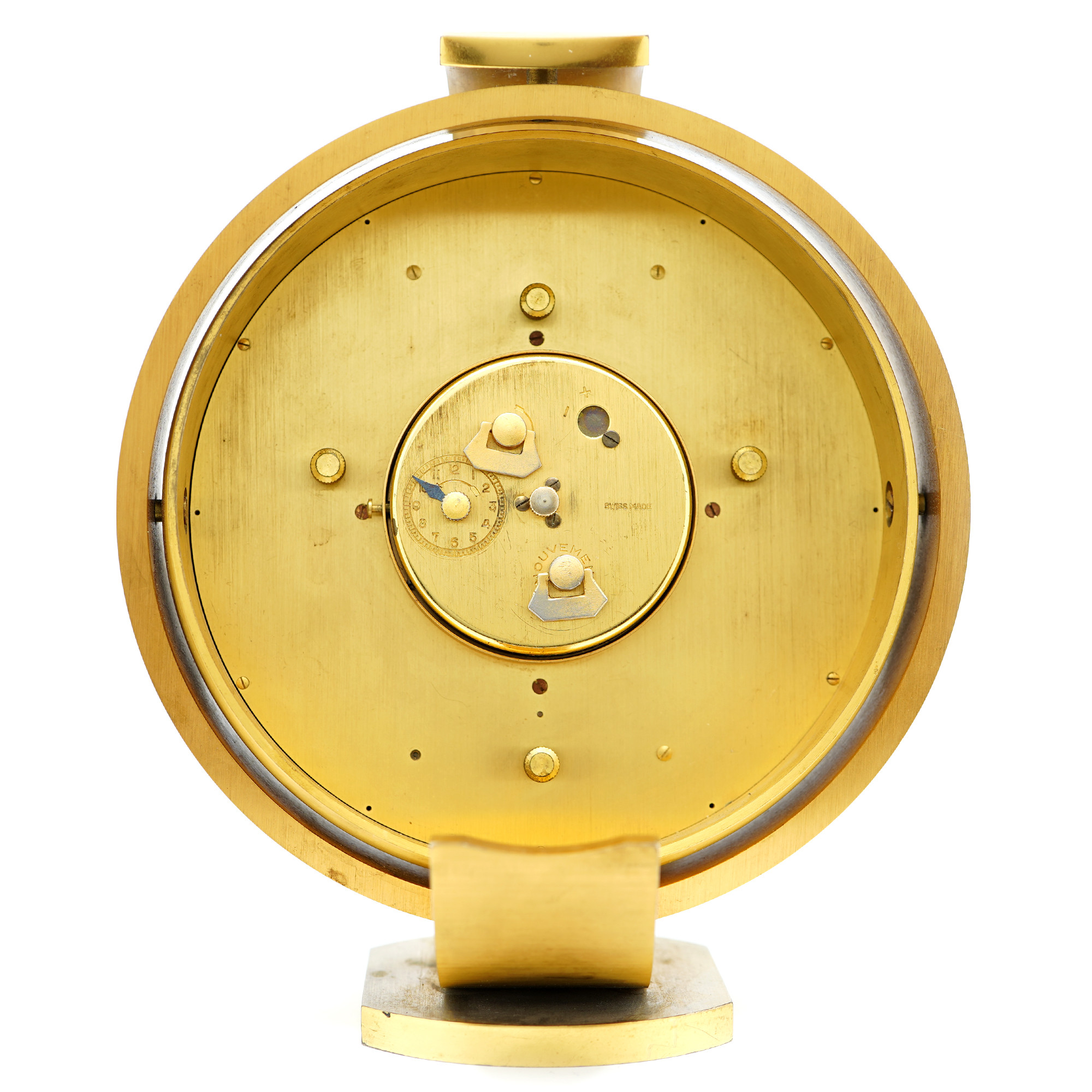 Looping Triple Calendar Moonphase Alarm Desk Clock *Vintage* - Inventory 9215