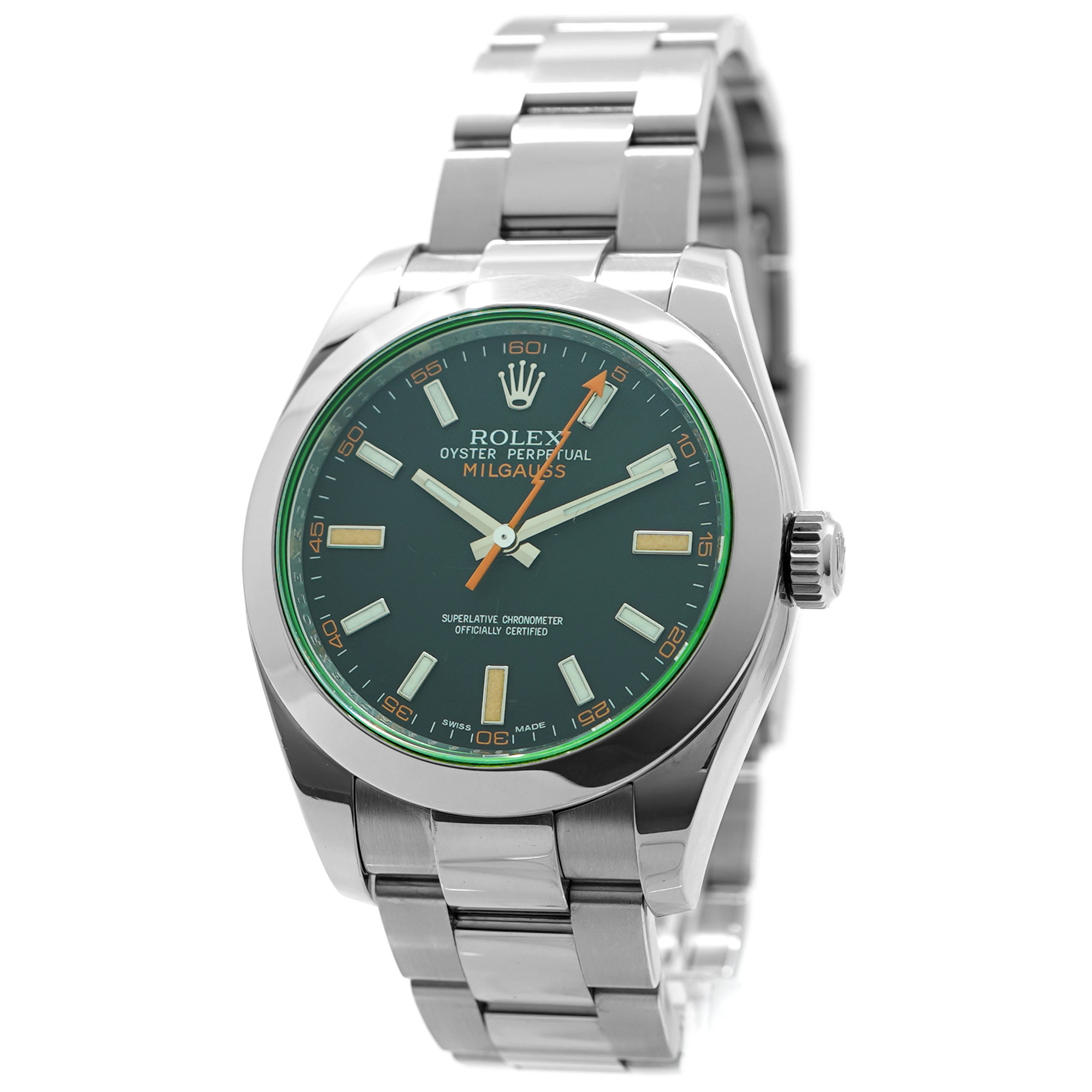 Rolex Milgauss 116400 *Green Sapphire Crystal* - Inventory 9241 *ON HOLD*