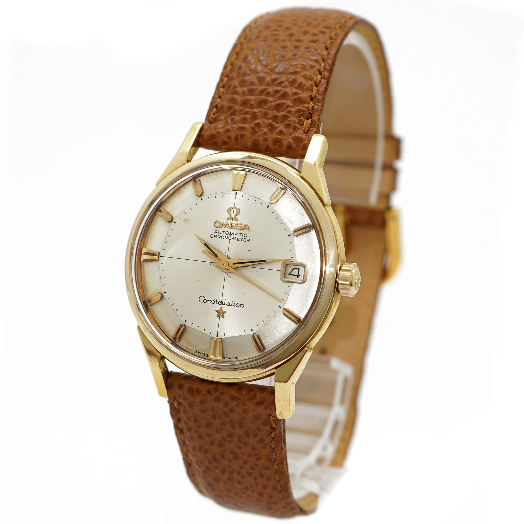 Omega Constellation 18k 14902 *Pie-Pan Cross Hair Dial* *1962* - Inventory 9286