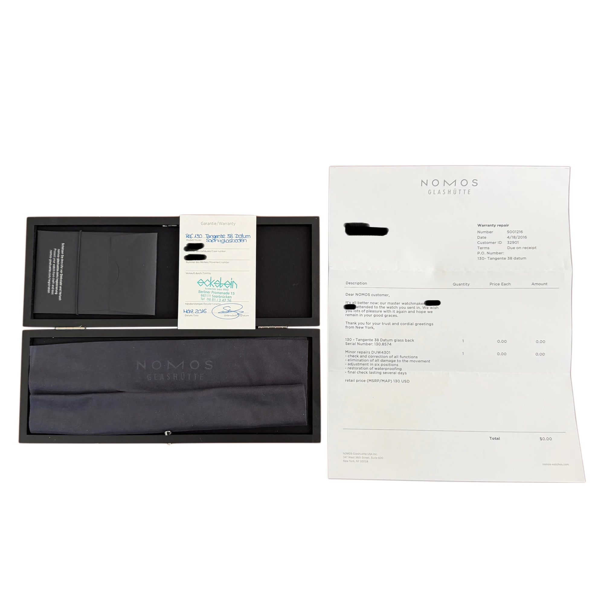 Nomos Tangente 38 Date 130 - Inventory 9291