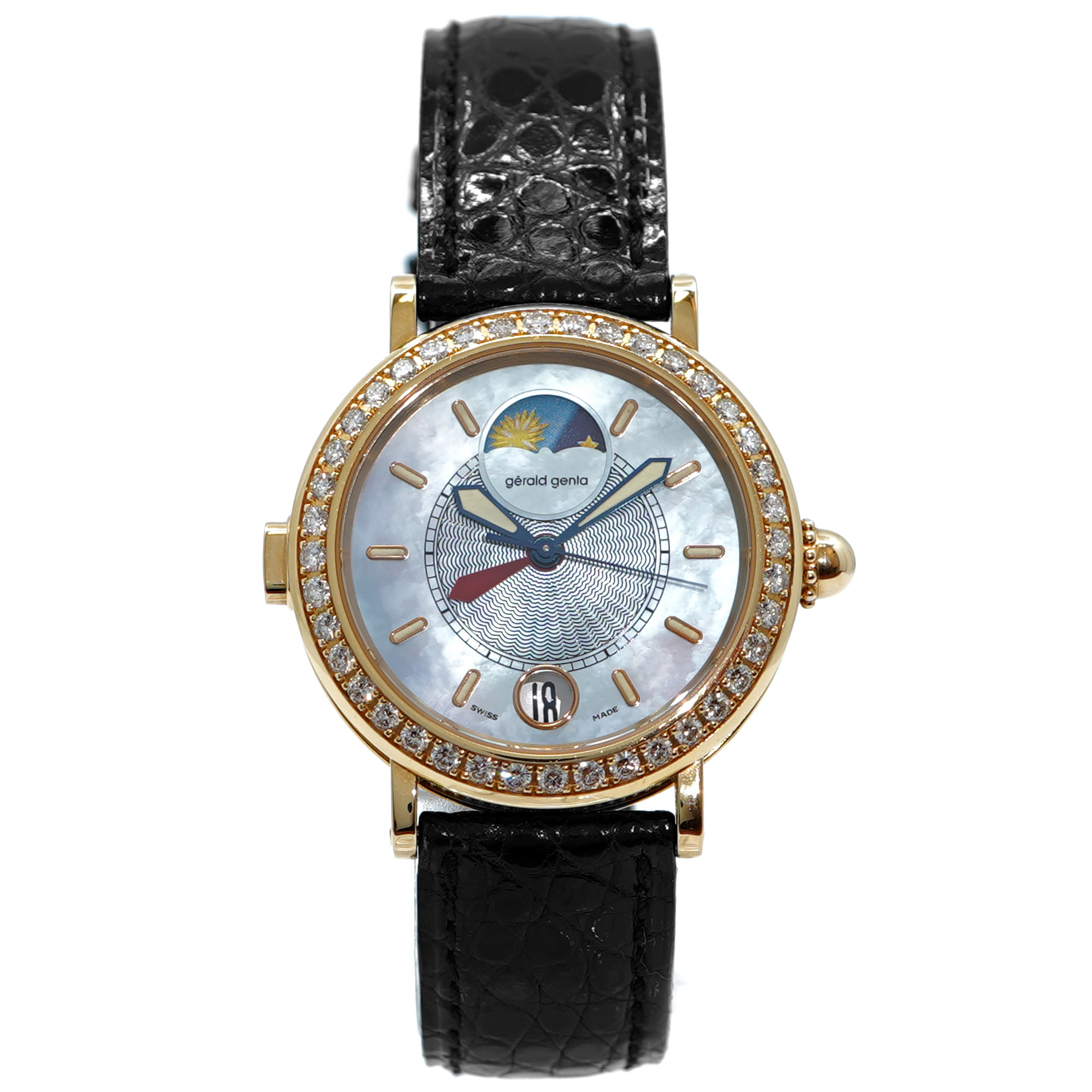 Gerald Genta Gefica G.3706  *Yellow Gold**MOP Dial* - Inventory 9325