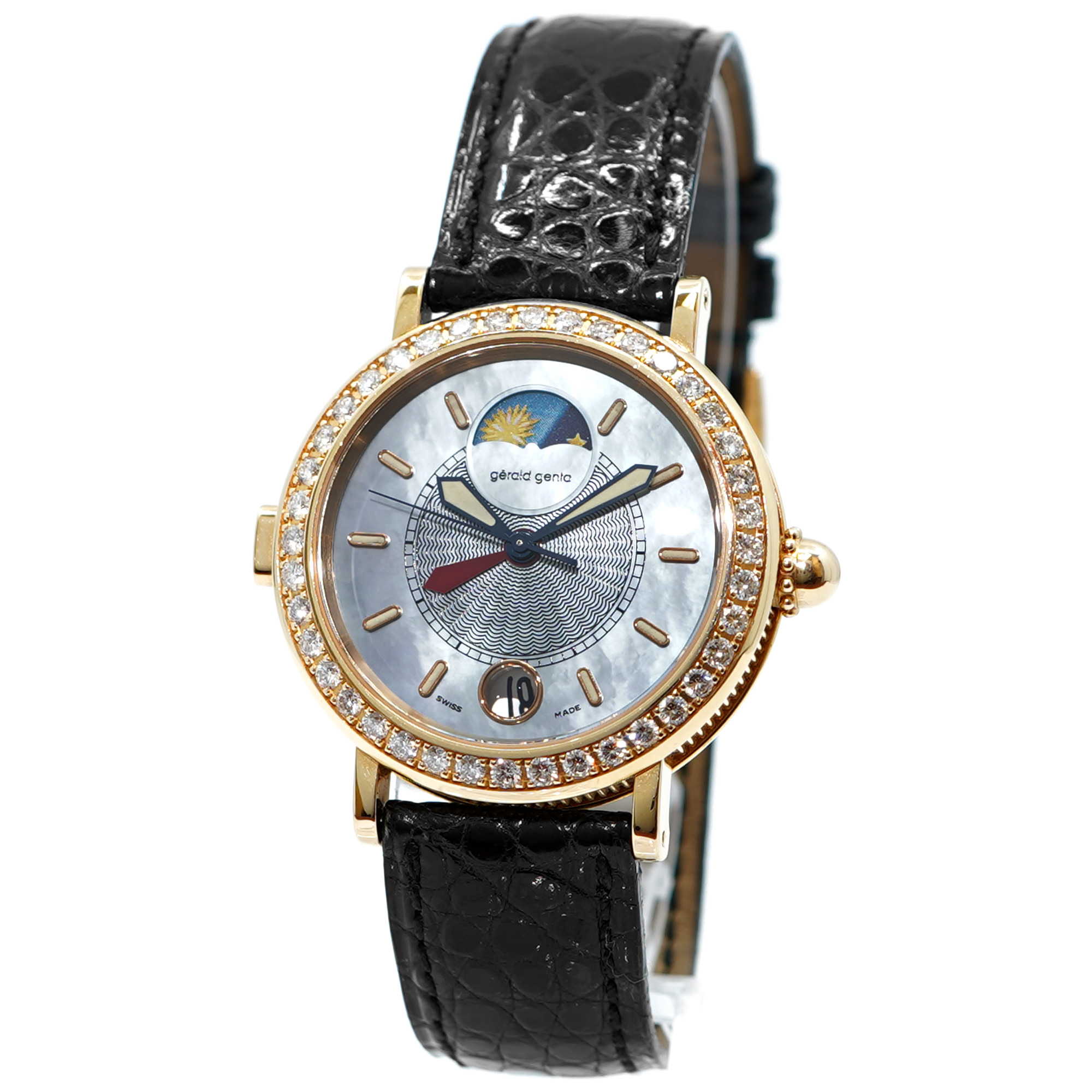 Gerald Genta Gefica G.3706  *Yellow Gold**MOP Dial* - Inventory 9325
