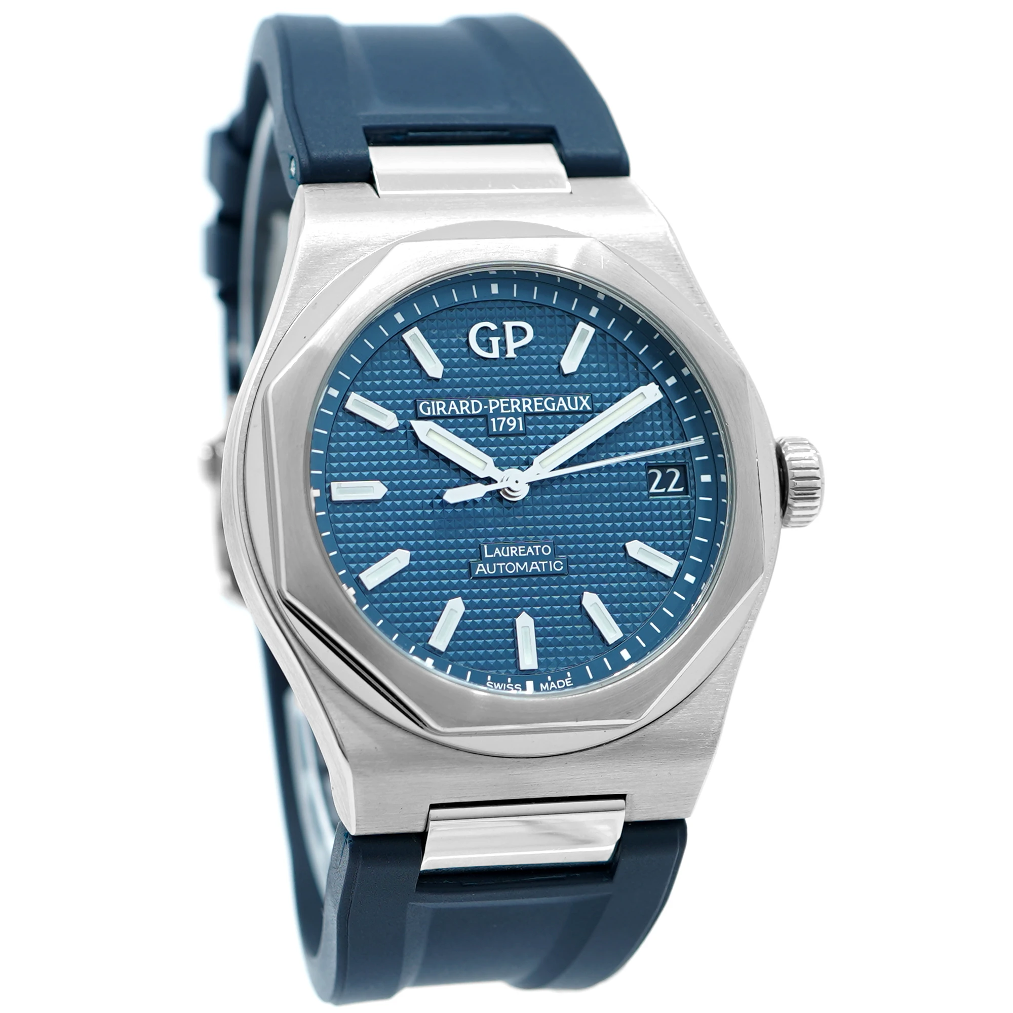 Girard Perregaux Laureato 81010 *Blue Dial* - Inventory 9350