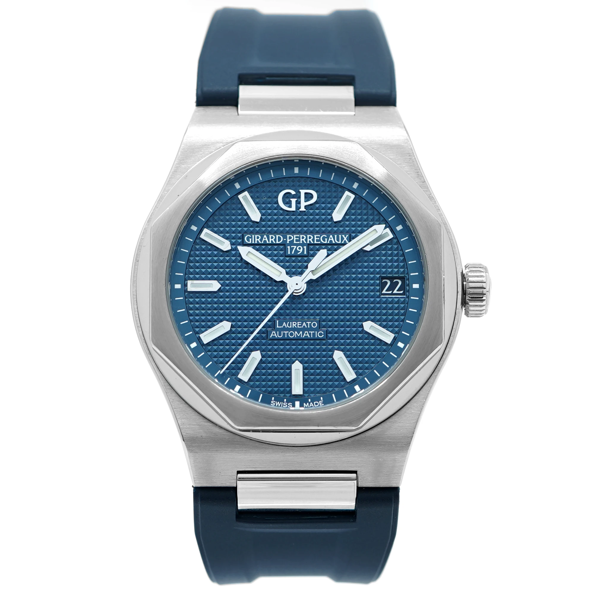 Girard Perregaux Laureato 81010 *Blue Dial* - Inventory 9350