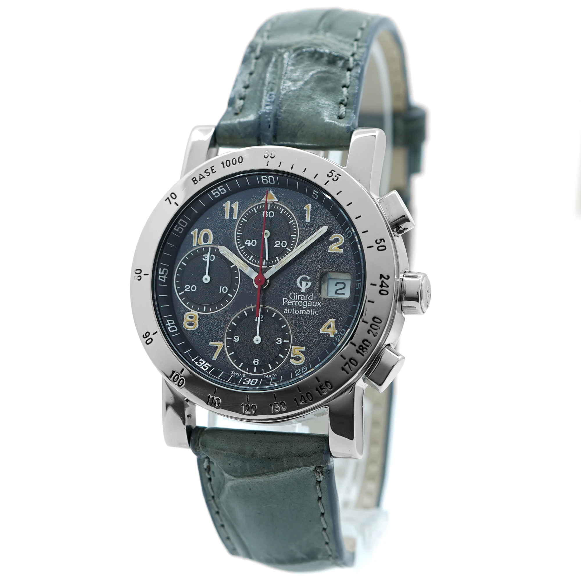 Girard Perregaux GP 7000 Chronograph 7050 *Blue Dial* - Inventory 9379