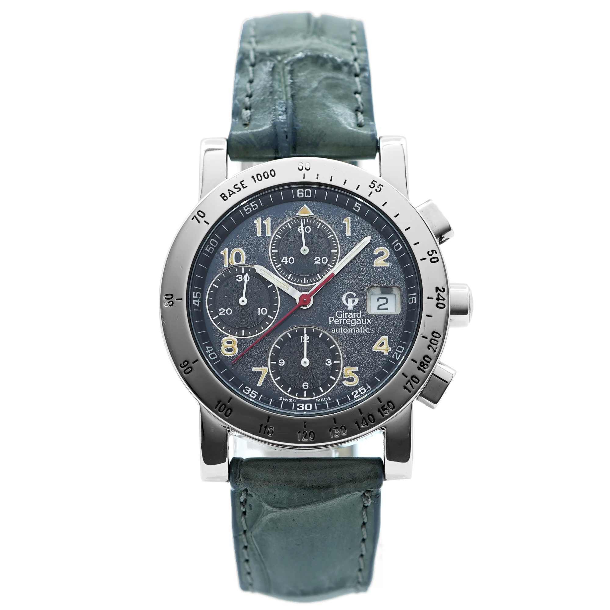 Girard Perregaux GP 7000 Chronograph 7050 *Blue Dial* - Inventory 9379
