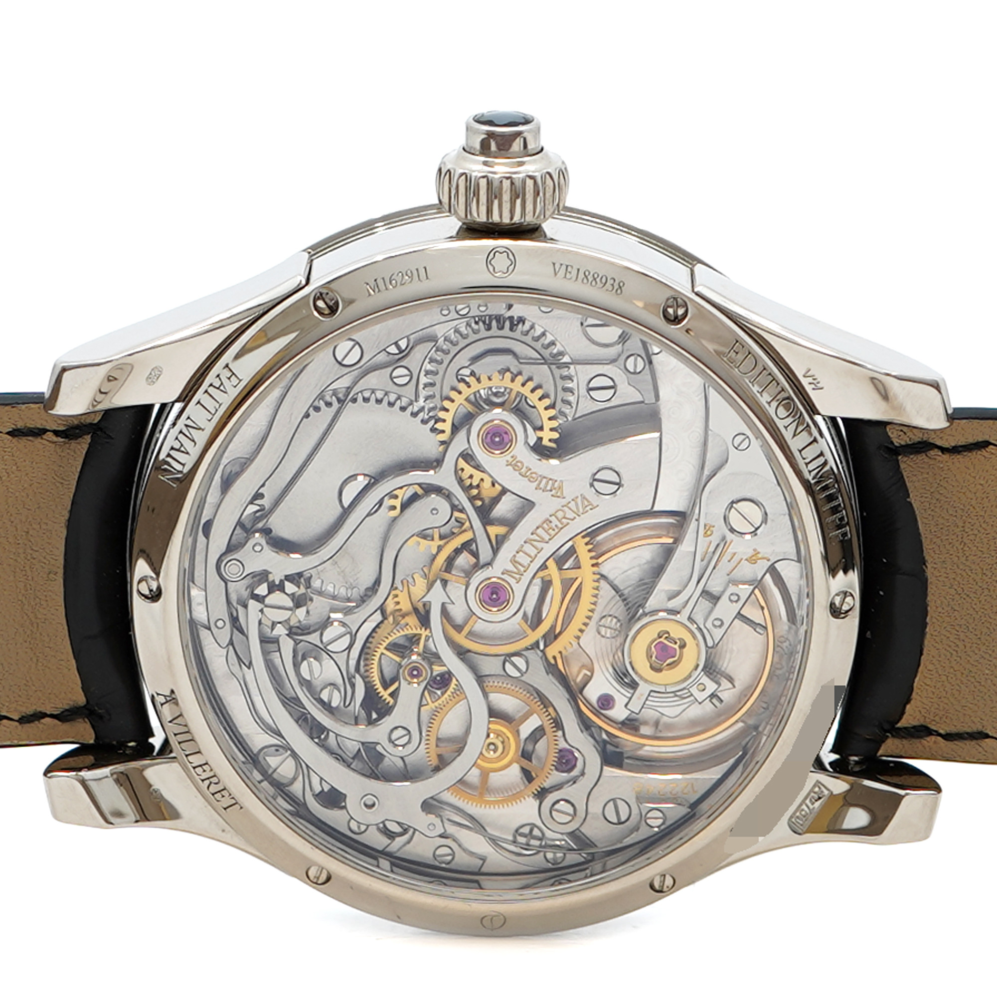 Montblanc Villeret 1858 Vintage Chronograph*Limited Edition* *18K White Gold* M162911 - Inventory 9436