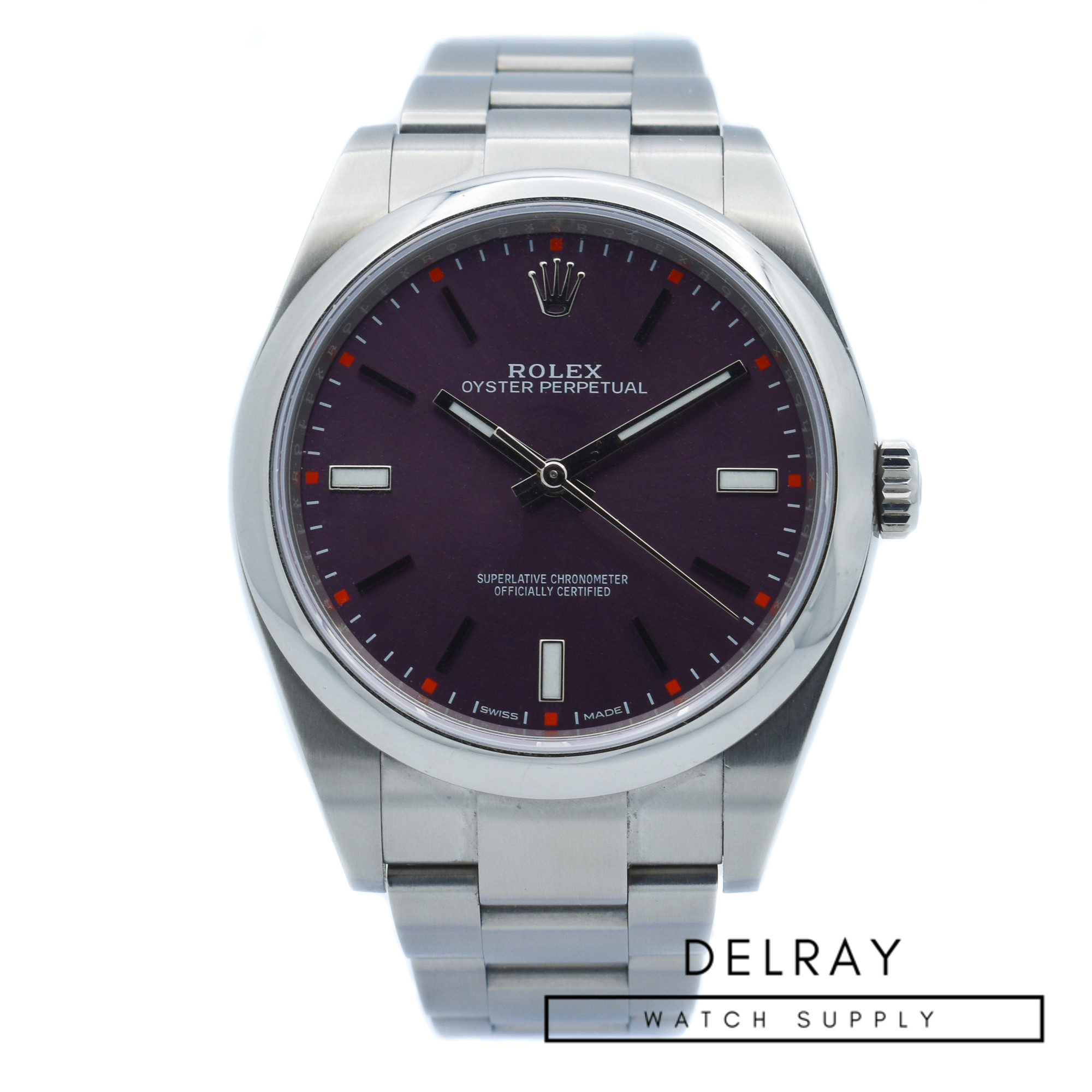 Rolex Oyster Perpetual 39 114300 "Grape Dial"