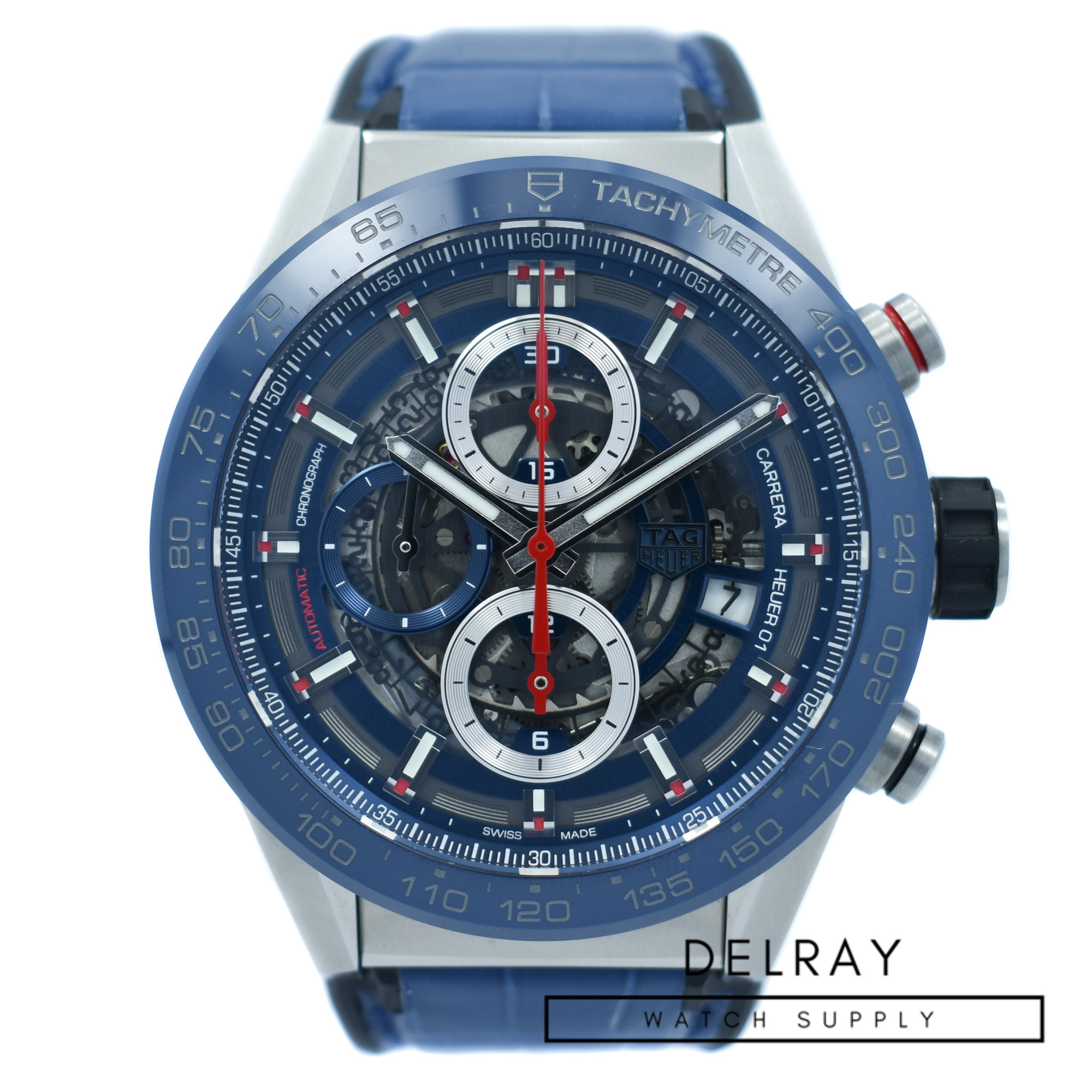 Tag Heuer Carrera Calibre Heuer 01 Blue Skeleton