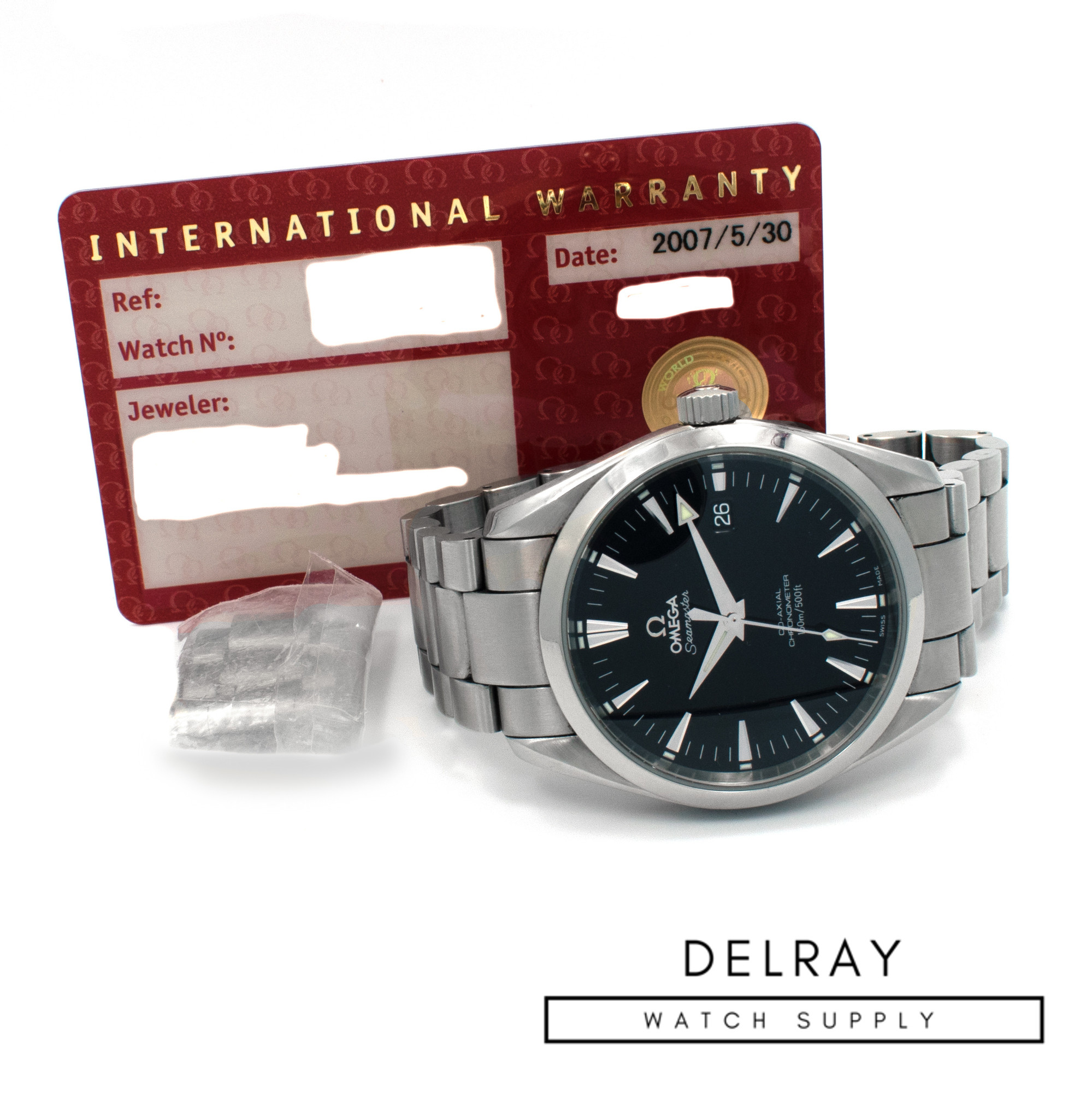 Omega Seamaster Aqua Terra with Papers
