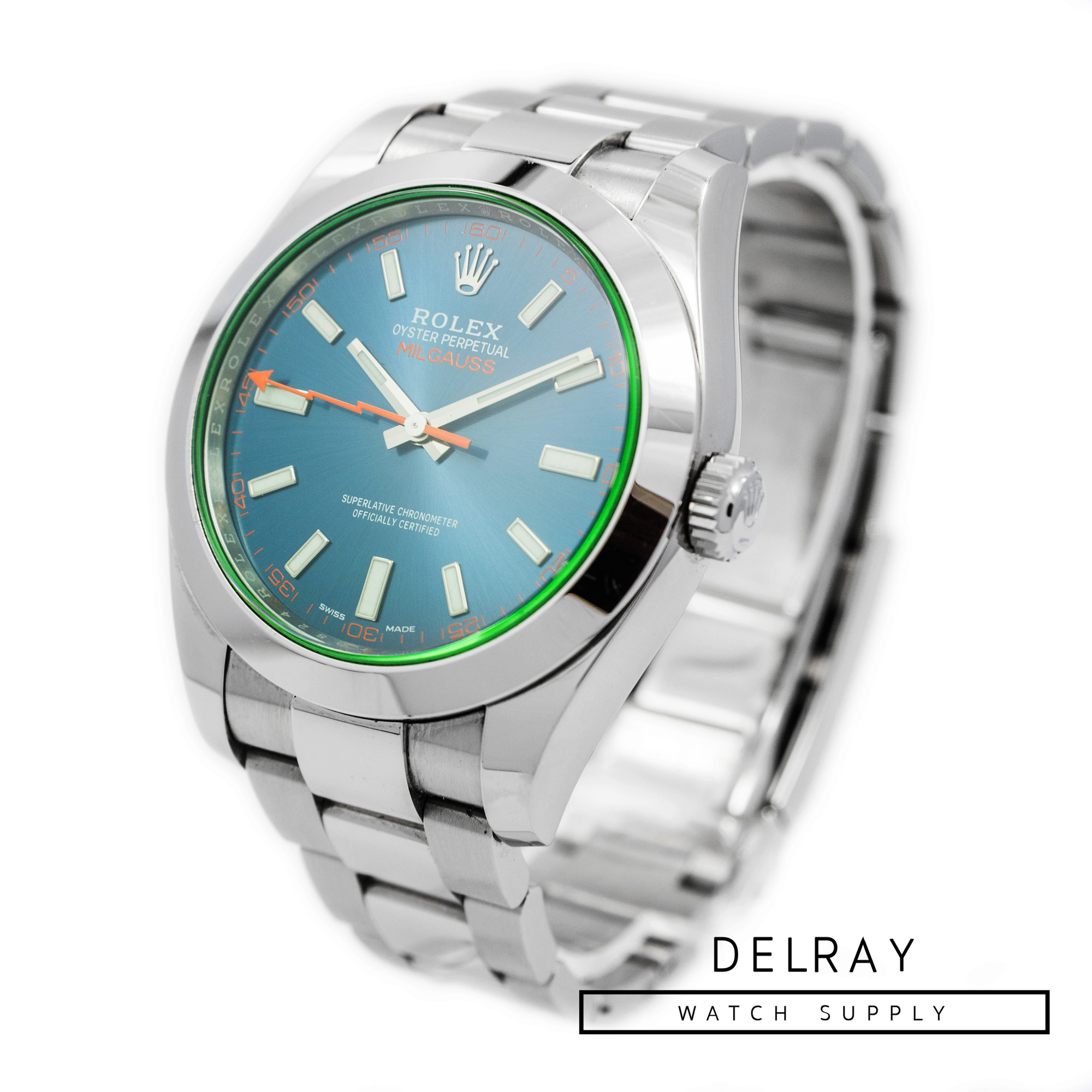 Rolex Milgauss 116400GV Z Blue *2019 Box and Papers*