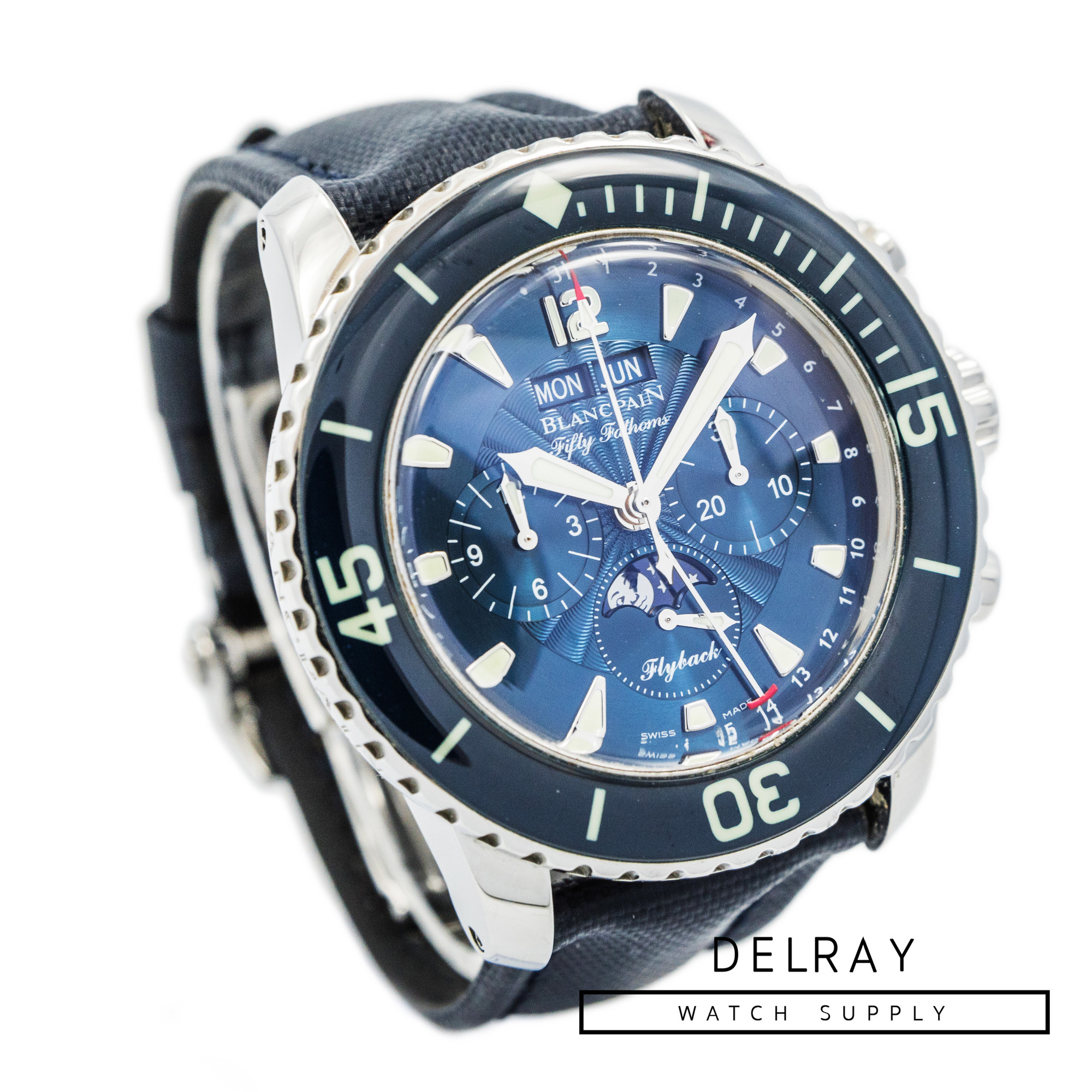 Blancpain Fifty Fathoms Quantième Complet Blue Dial