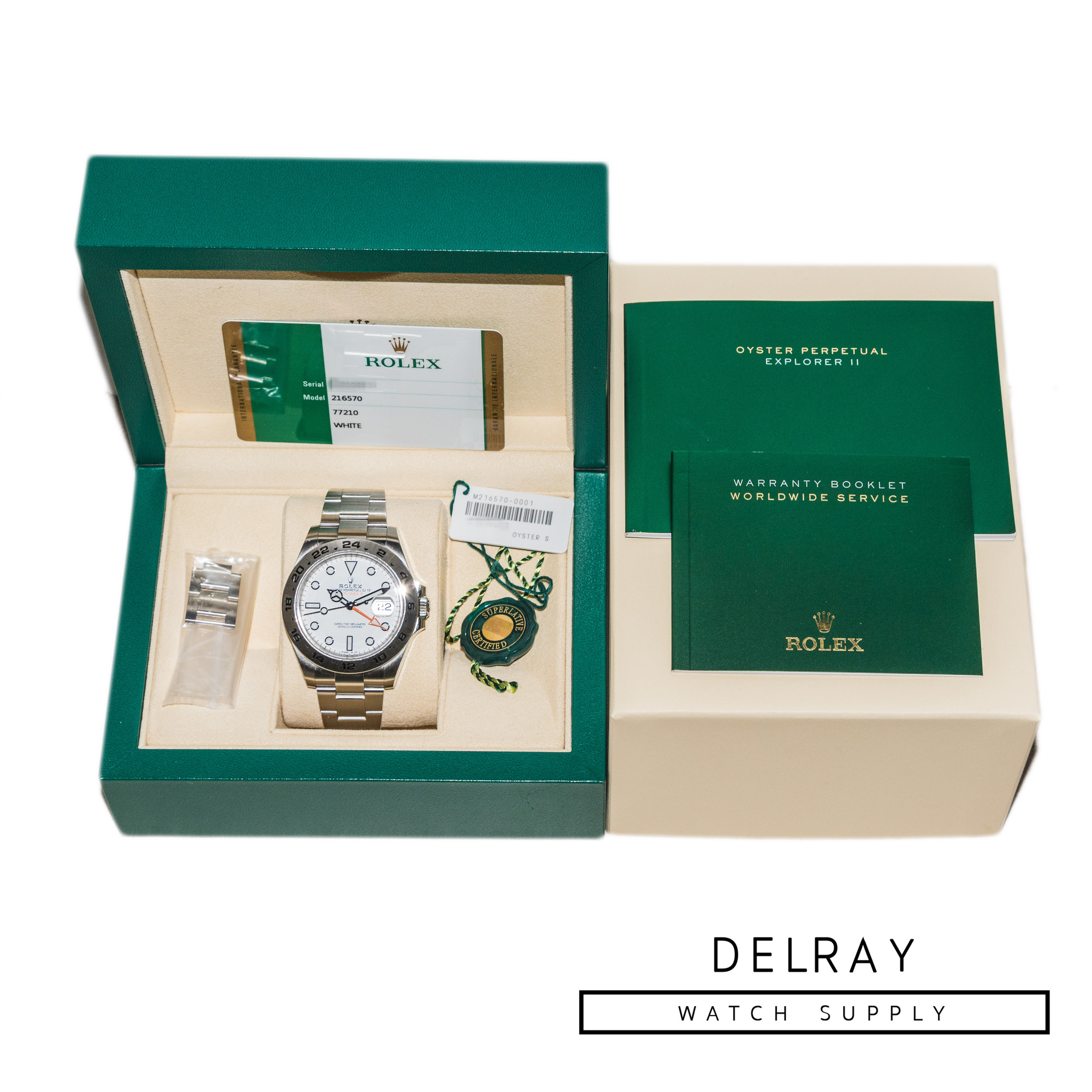 Rolex Explorer II 216570 Polar Dial *2018 Box and Papers*