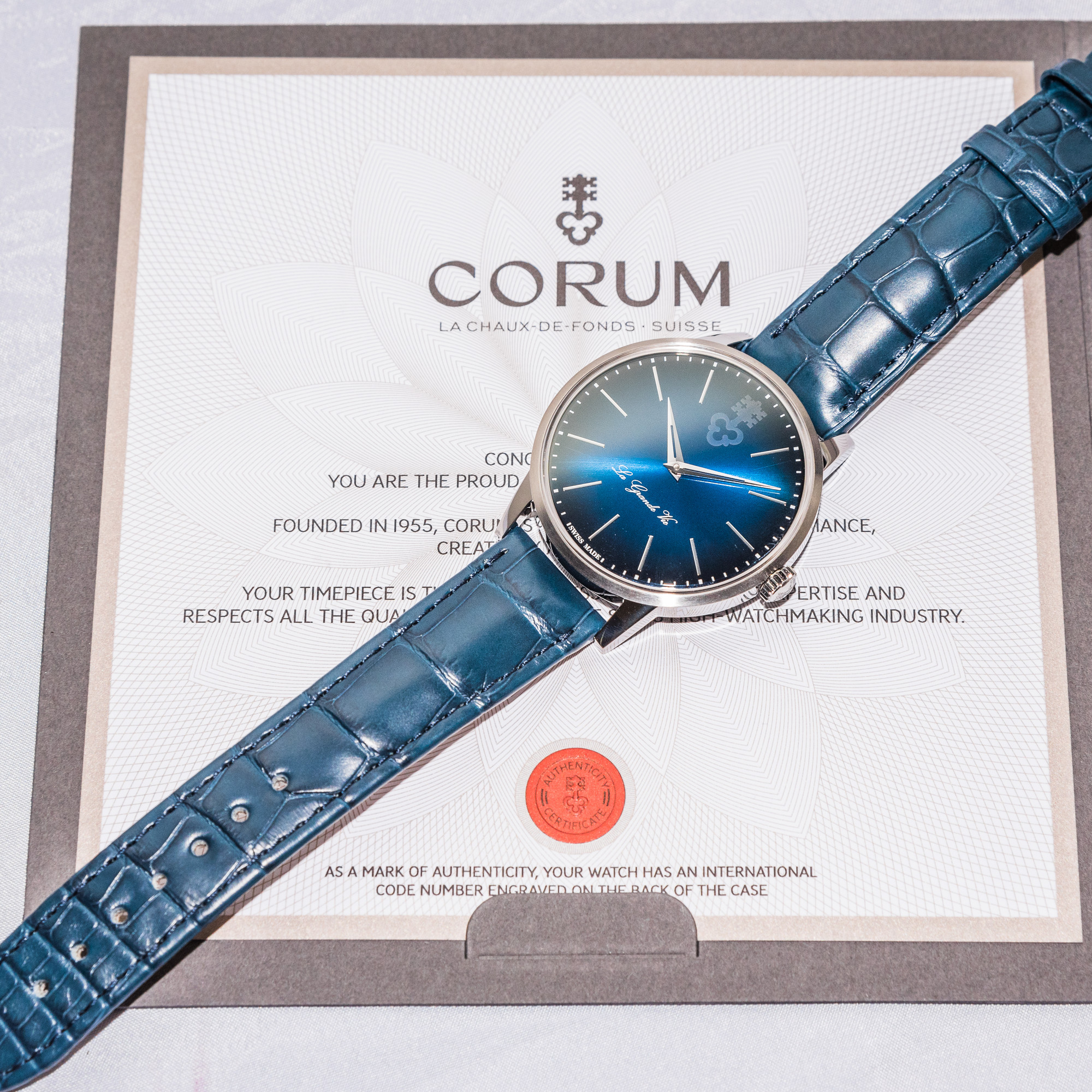 Corum La Grande Vie Blue *UNWORN*