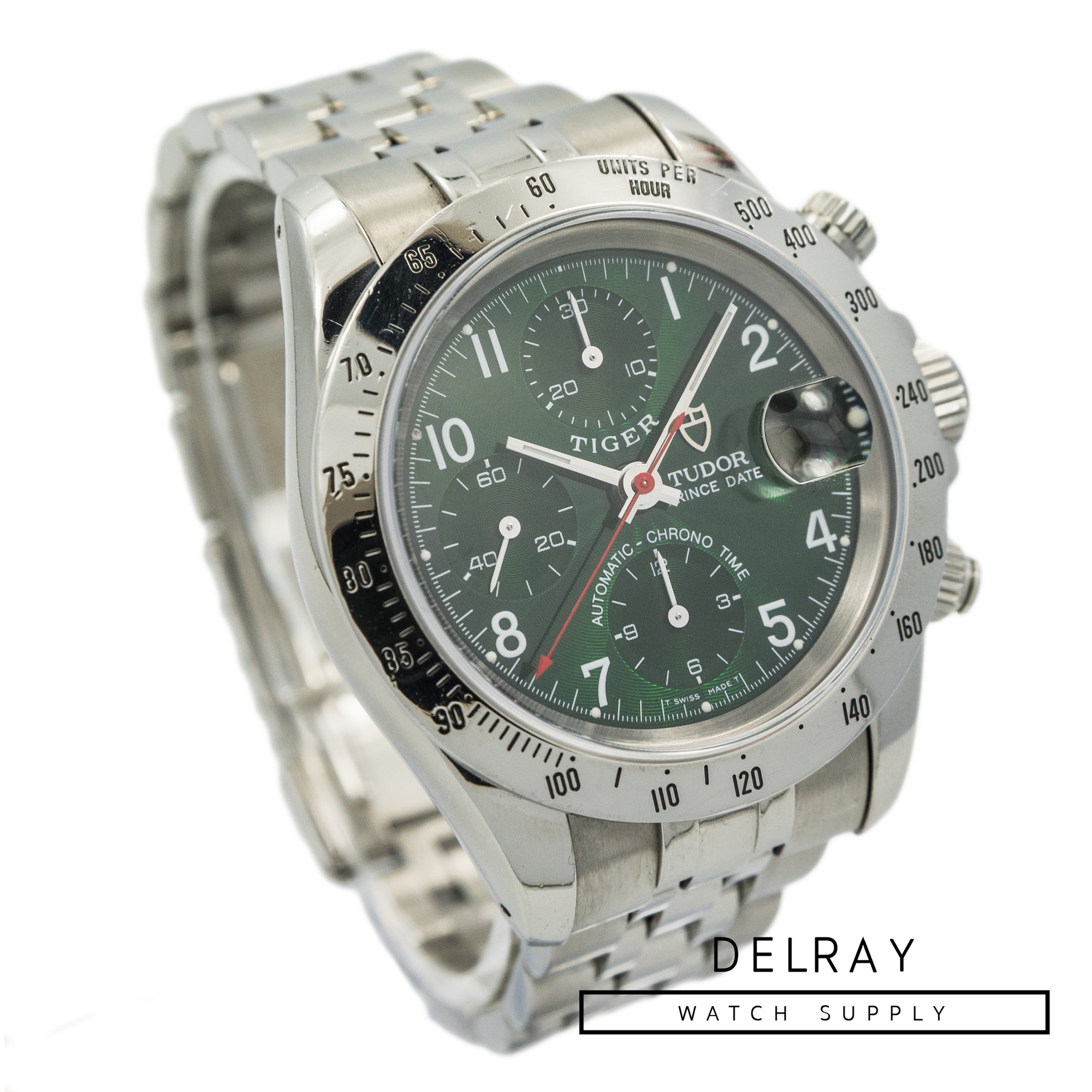 Tudor Tiger Prince Chronograph 79280P Green Dial *Rare*