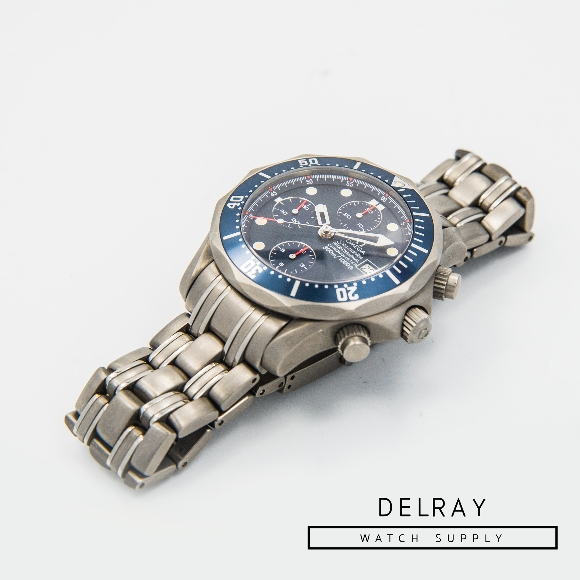 Omega Seamaster Professional Chronograph Wave Dial Titanium