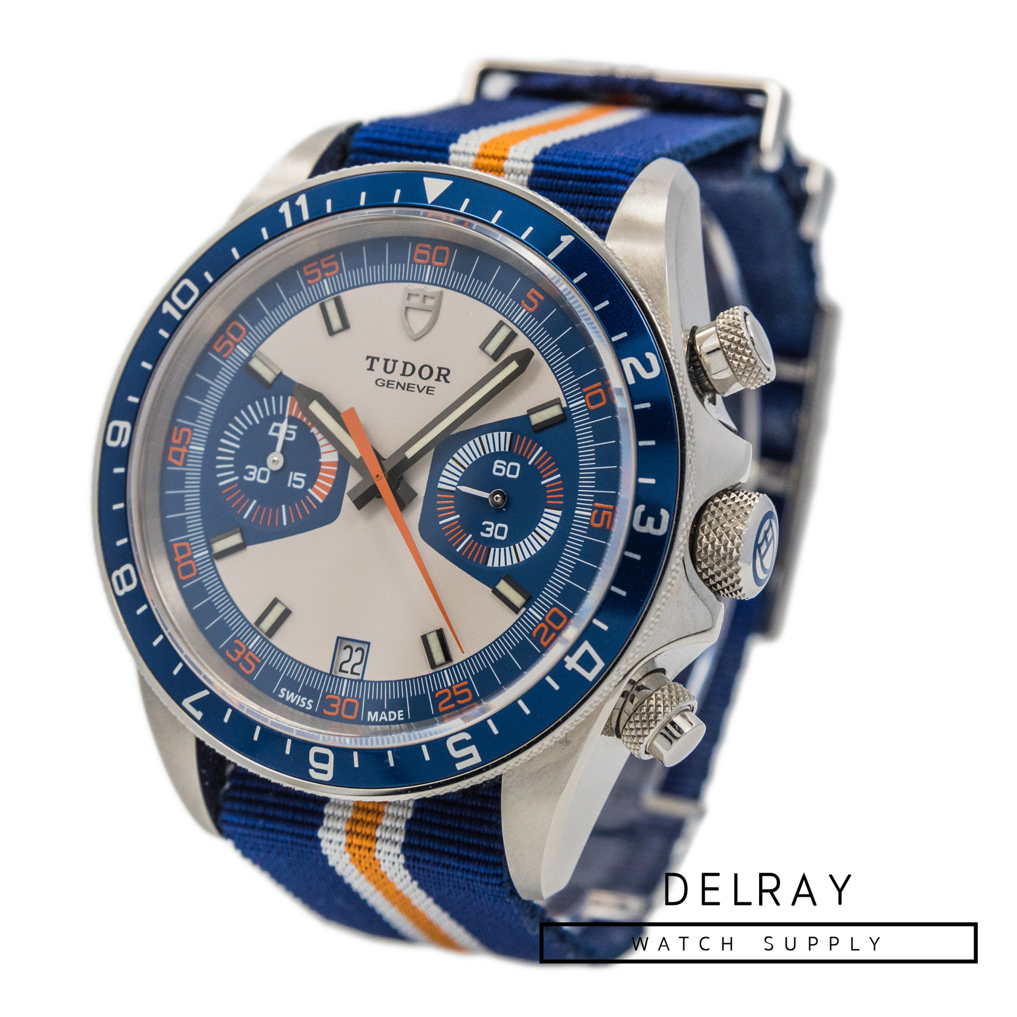 Tudor Heritage Chronograph Blue Dial on Strap