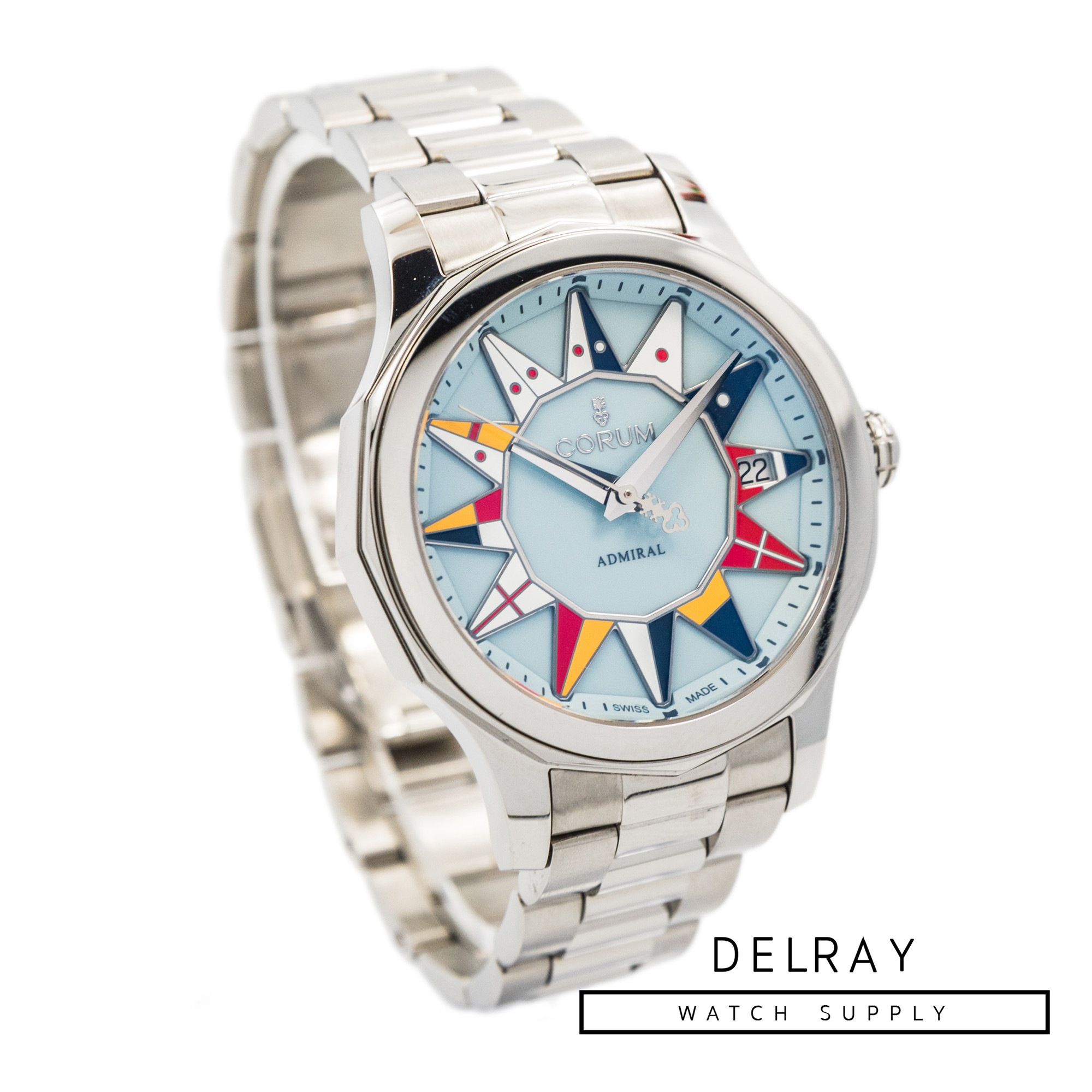 Corum Admiral's Cup 38 Blue Dial *UNWORN* - DelrayWatch.com