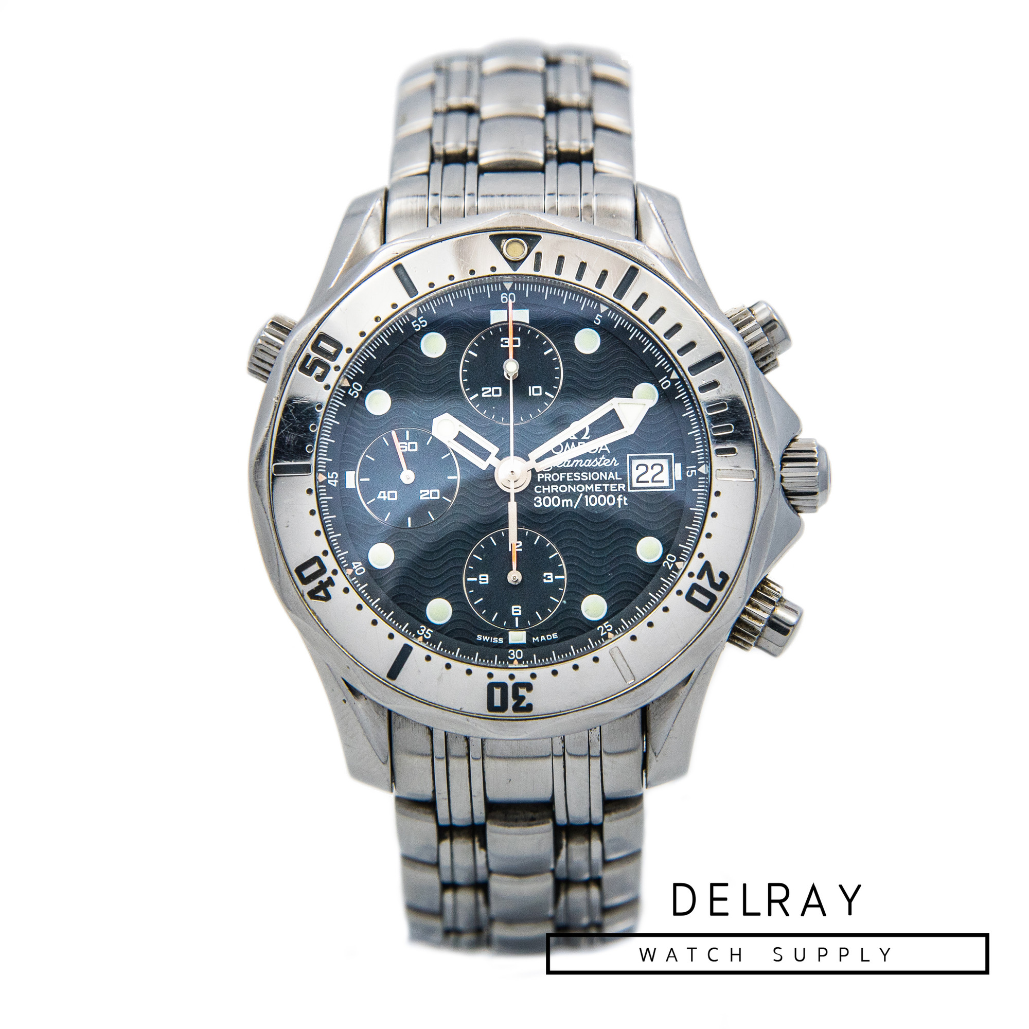 Omega Seamaster Chronograph Wave Dial