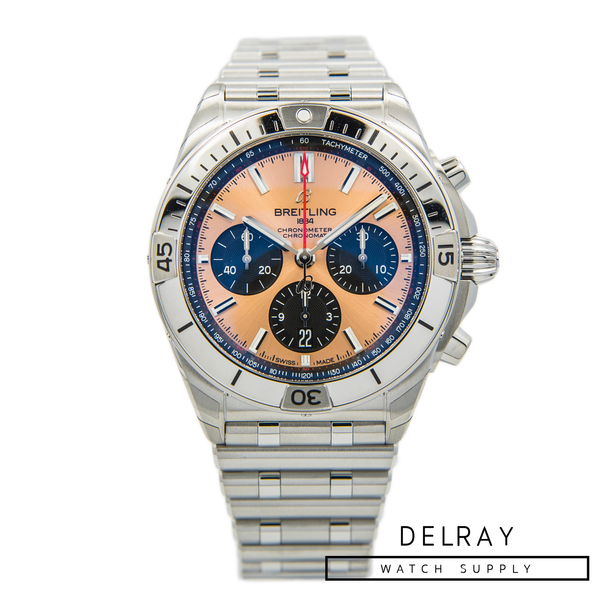Breitling Chronomat B01 42 Salmon Dial *UNWORN*