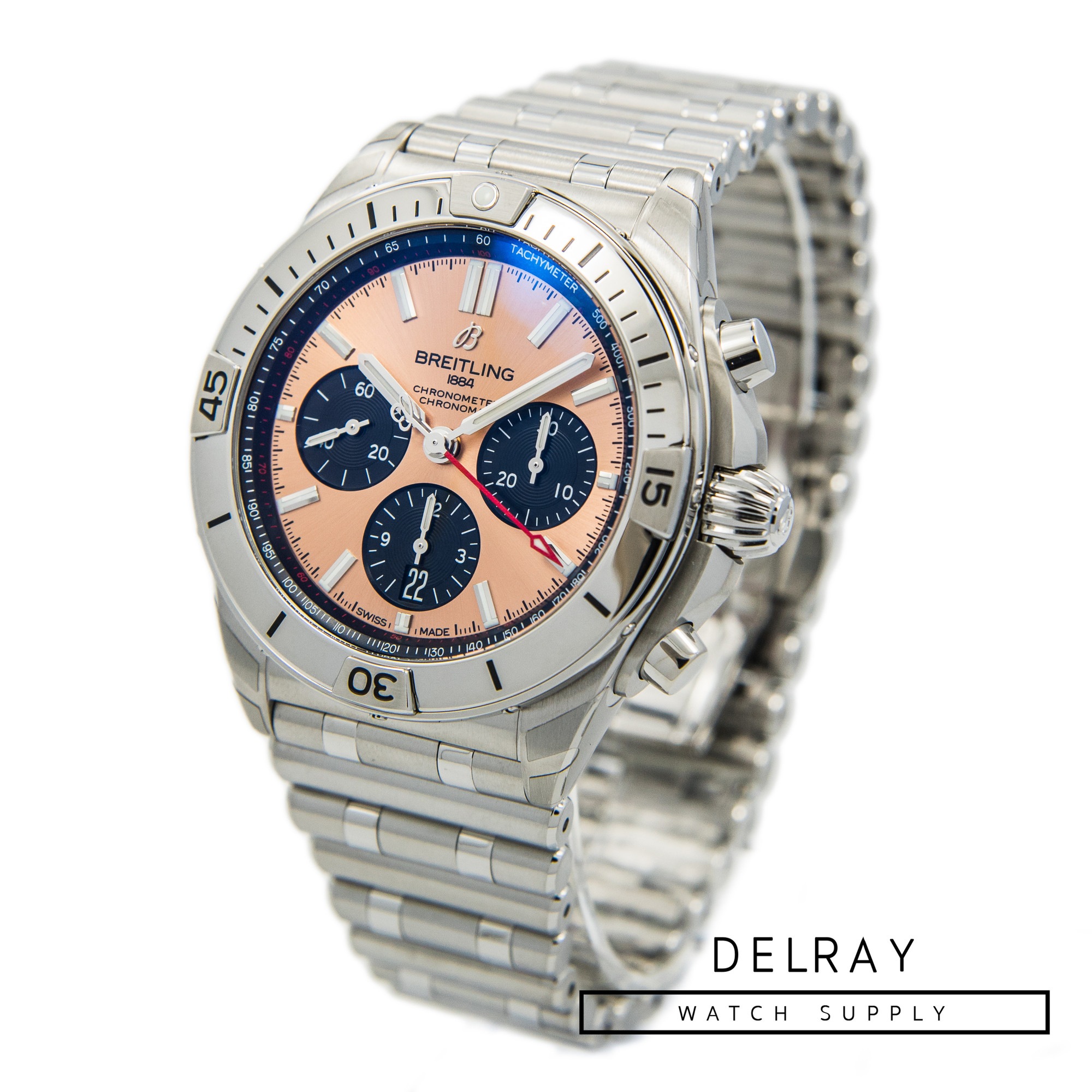 Breitling Chronomat B01 42 Salmon Dial *UNWORN*