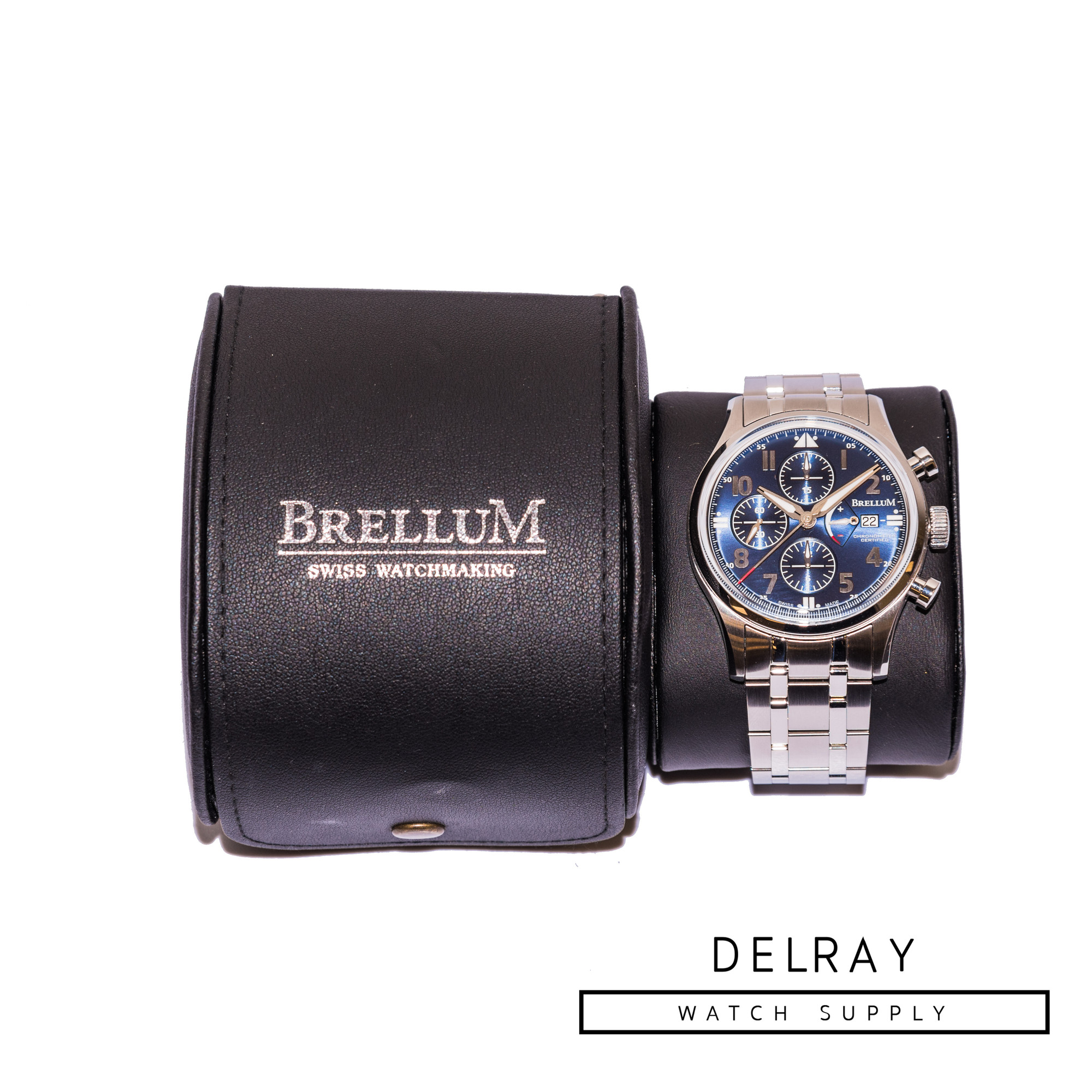 Brellum Pilot Power Gauge Chronometer *Blue Dial*