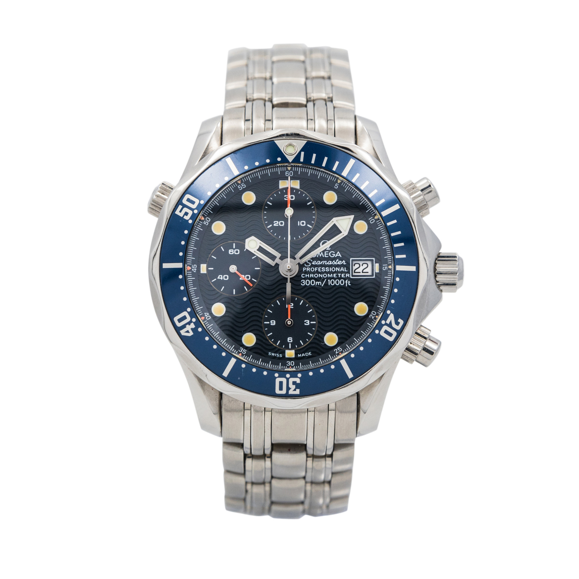 Omega Seamaster Professional 300M Chronograph Diver 2599.80 *Blue Dial*