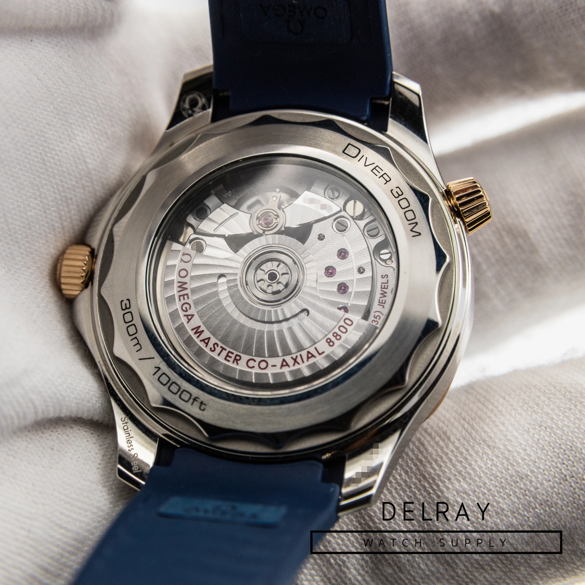 Omega Seamaster Diver 300M Co-Axial Master Chronometer *Blue Dial* *Box and Papers*