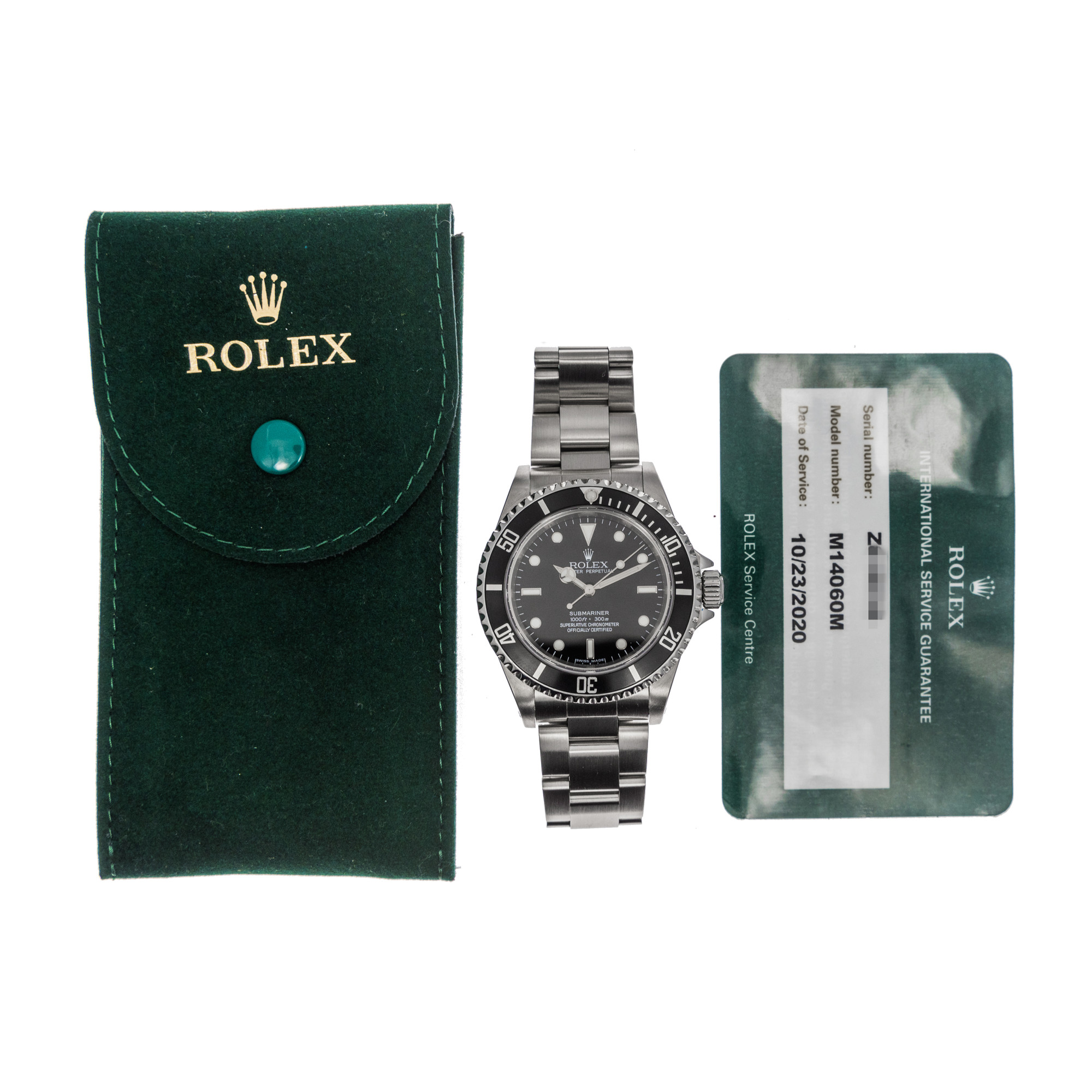 Rolex Submariner 14060M *Service Papers*
