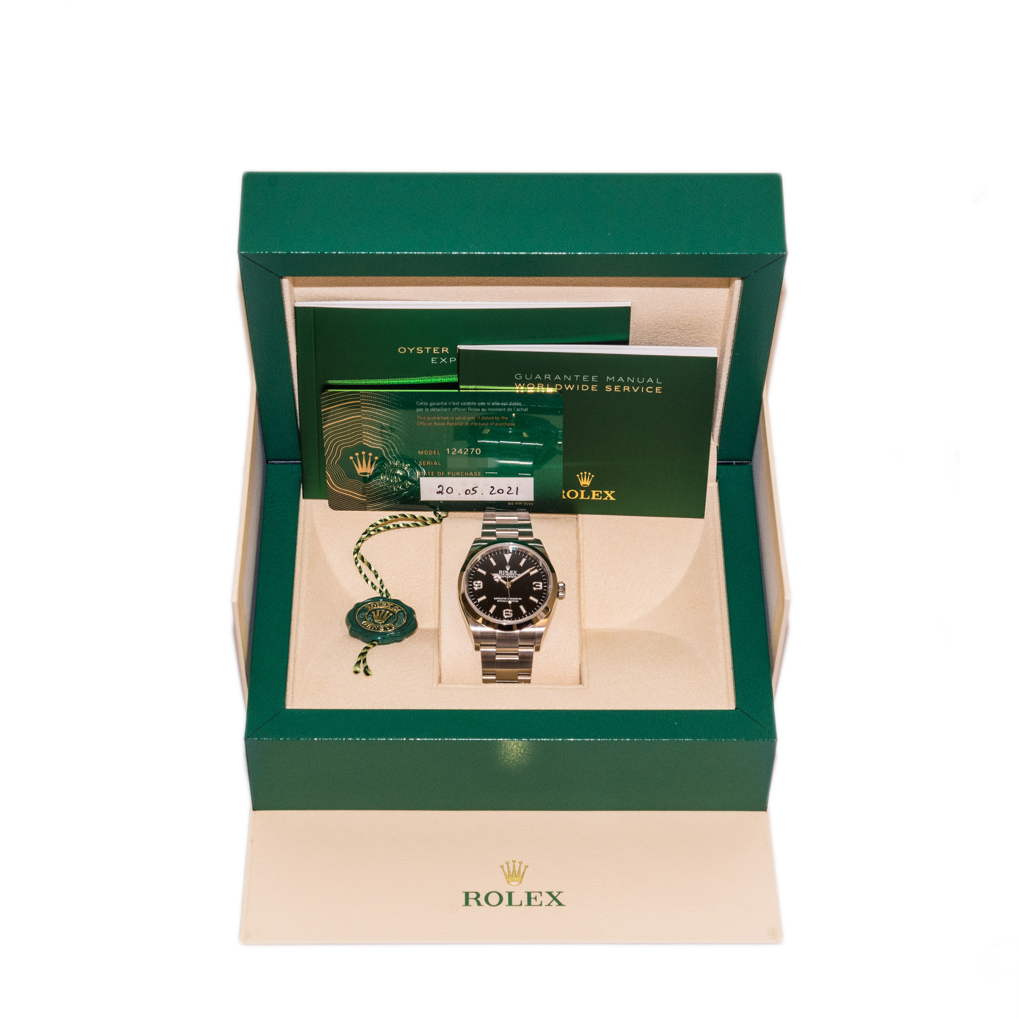 Rolex Explorer 36 124270 *UNWORN* *2021* *Wire Only*