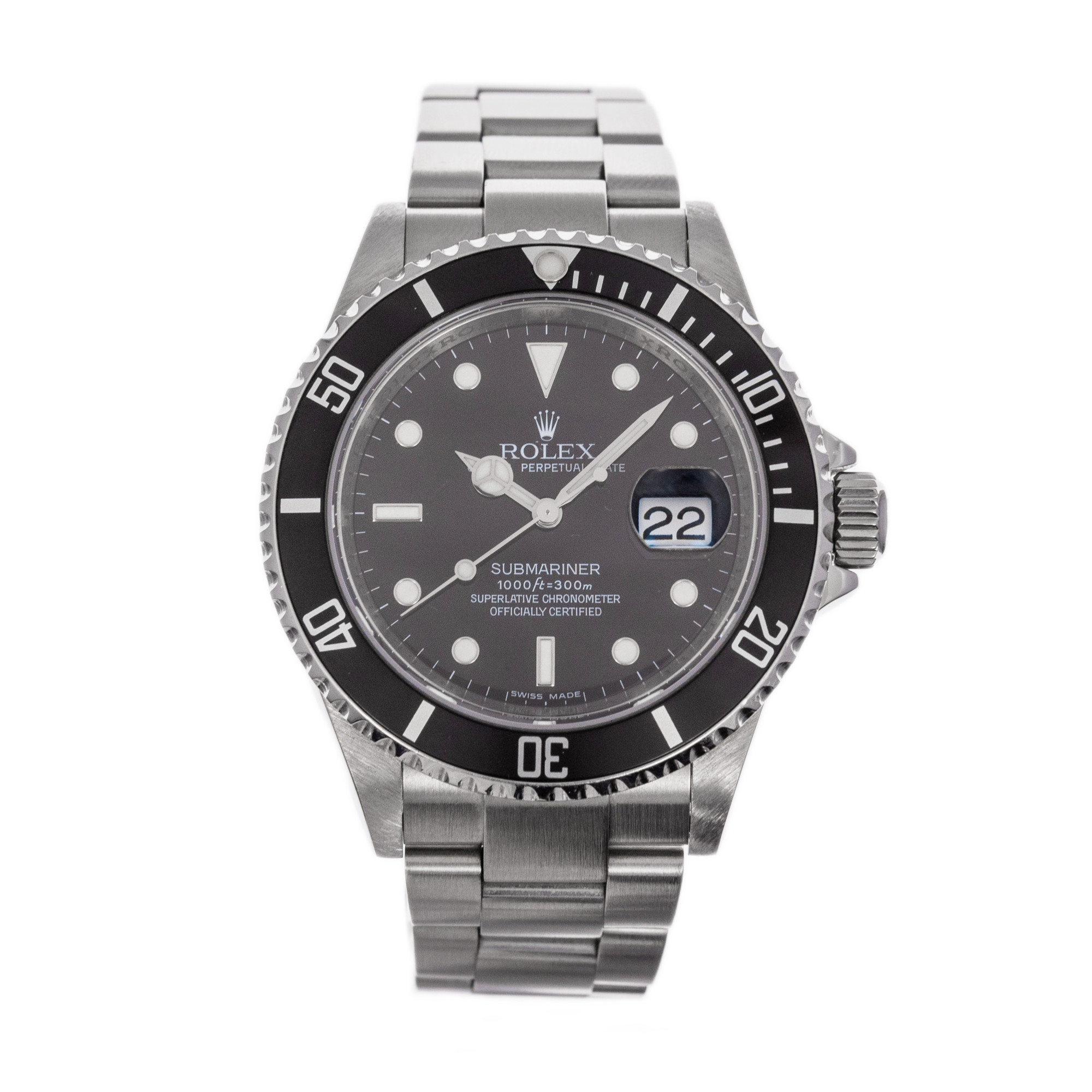 Rolex Submariner Date 16610 V-Serial Engraved Rehaut *Wire Only*