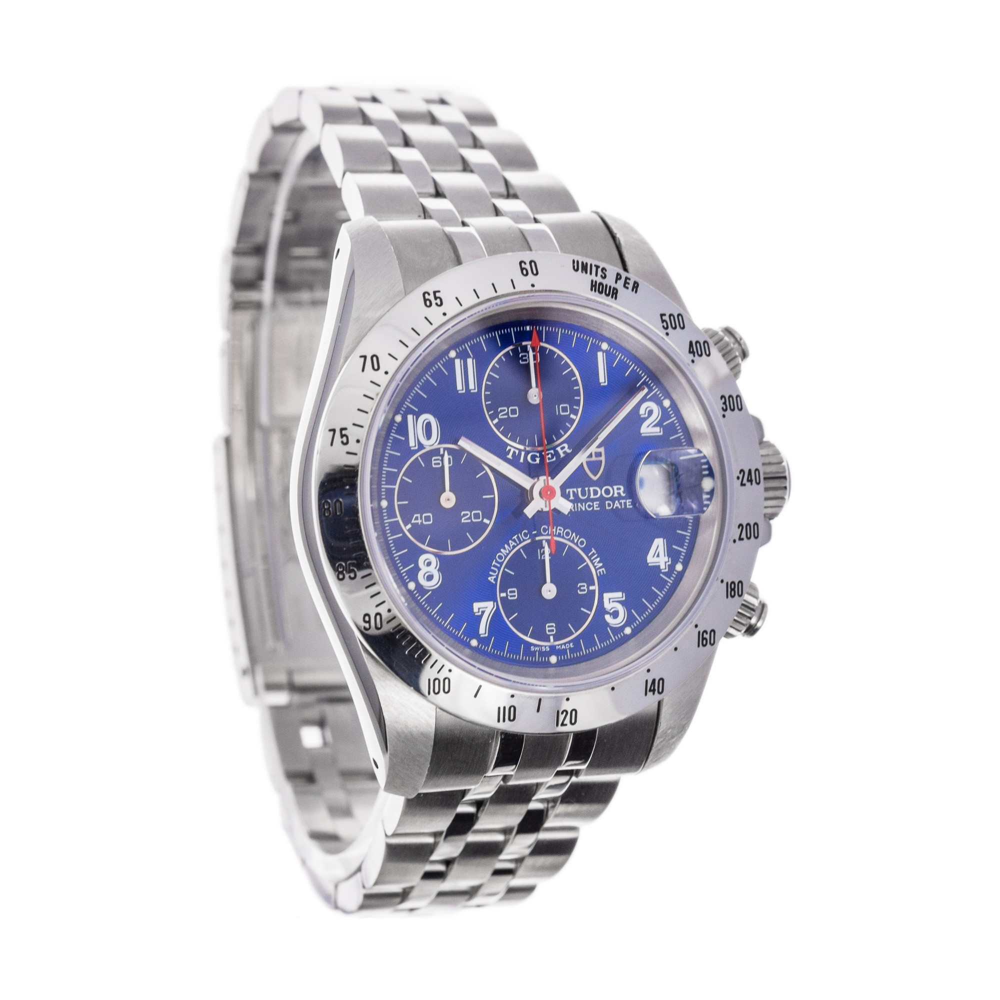 Tudor Prince Date 'Tiger' Chronograph 79280 *Blue Dial*