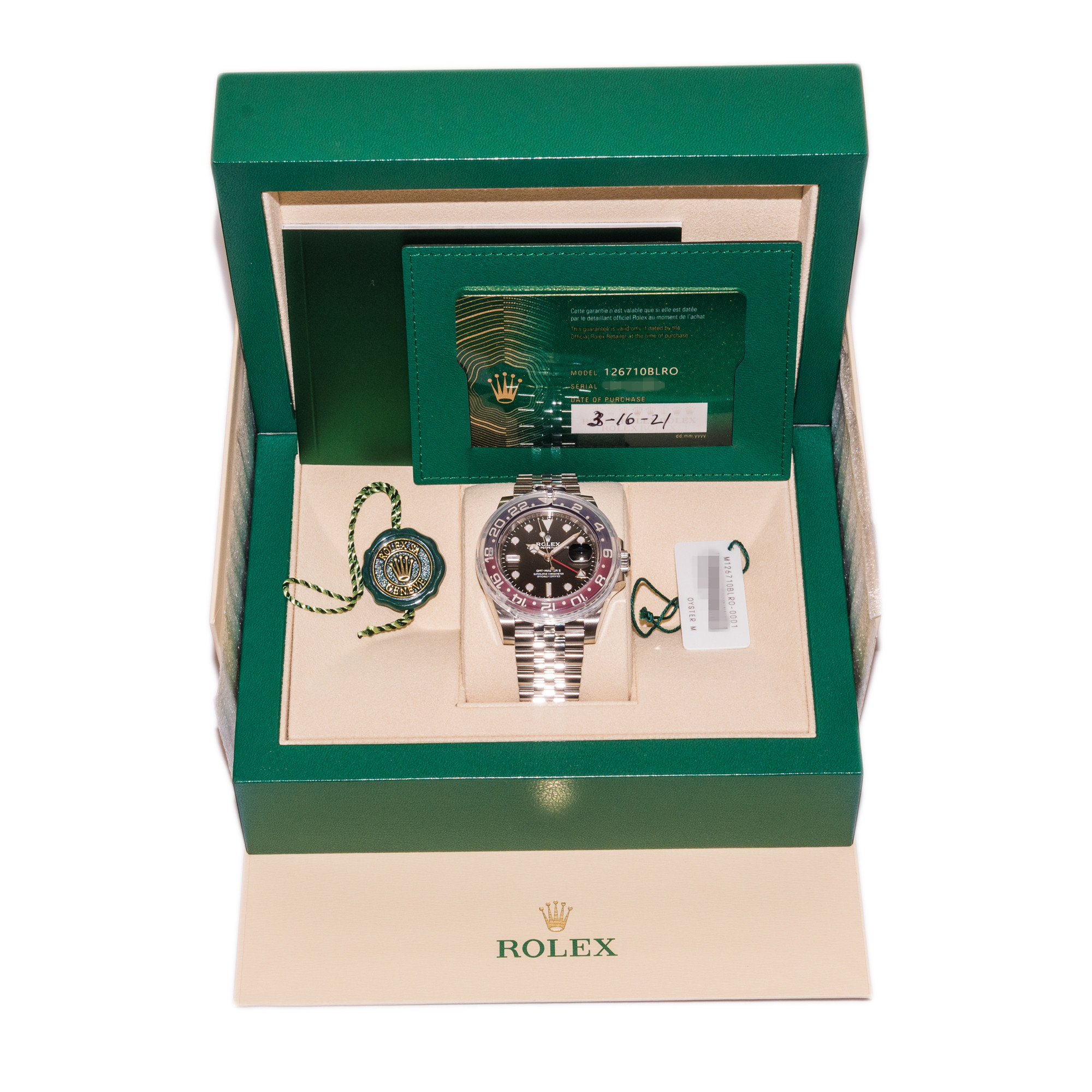 Rolex GMT-Master II 126710BLRO *Pepsi* *UNWORN* *2021* *Wire Only*