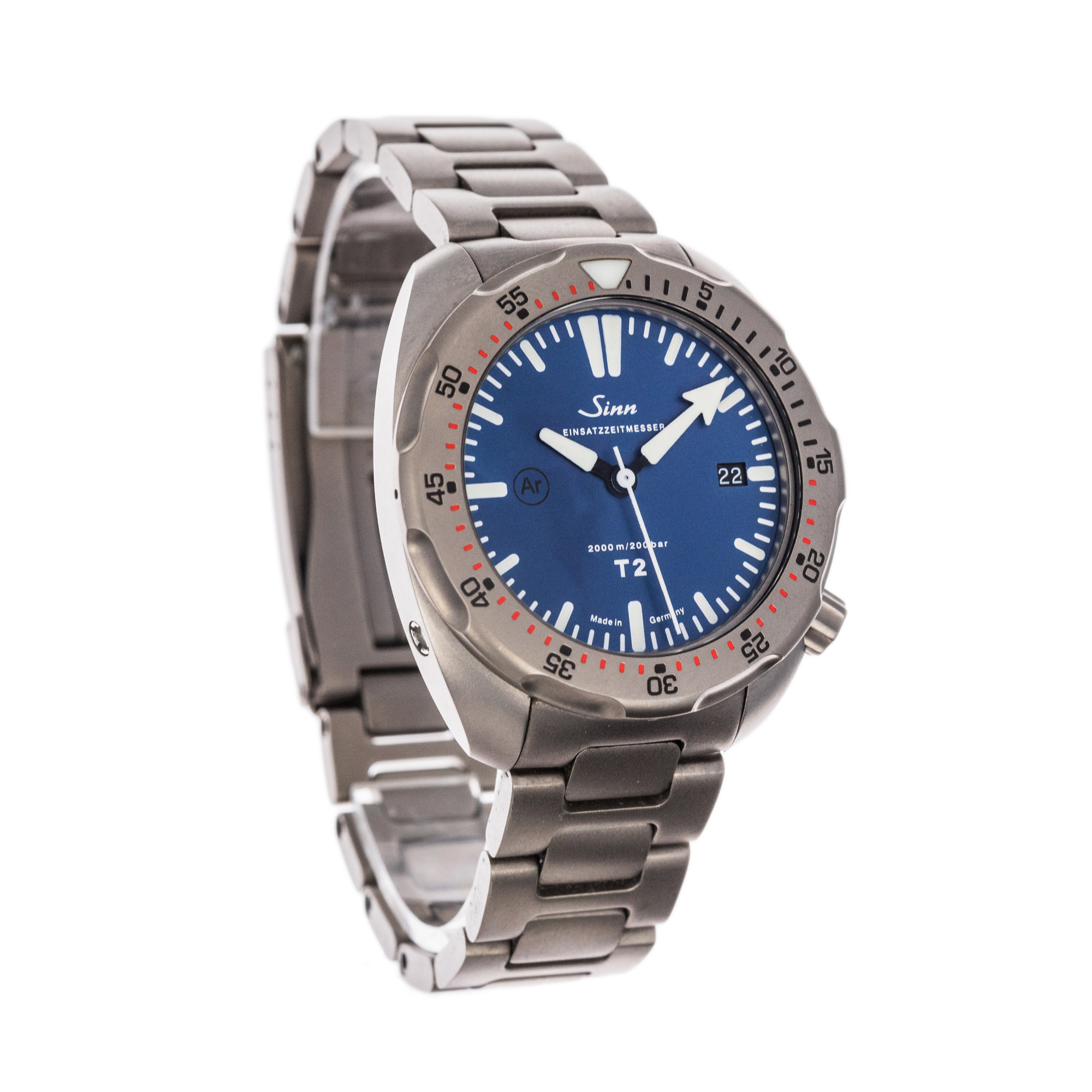 Sinn Diving Watch T2-B EZM 15 *Blue Dial* *Titanium*