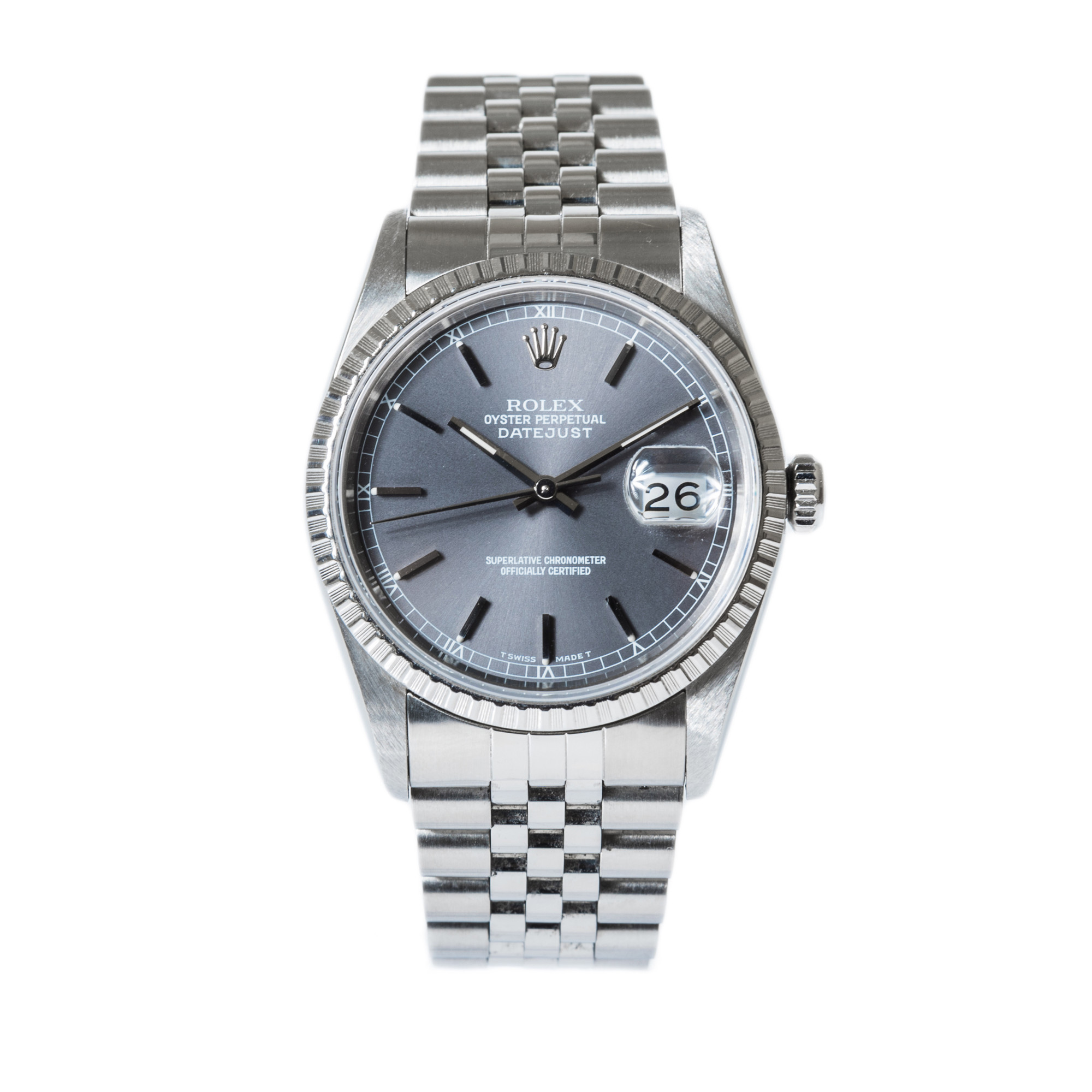 Rolex Datejust Ref. 16220 *Slate Sunburst Dial*