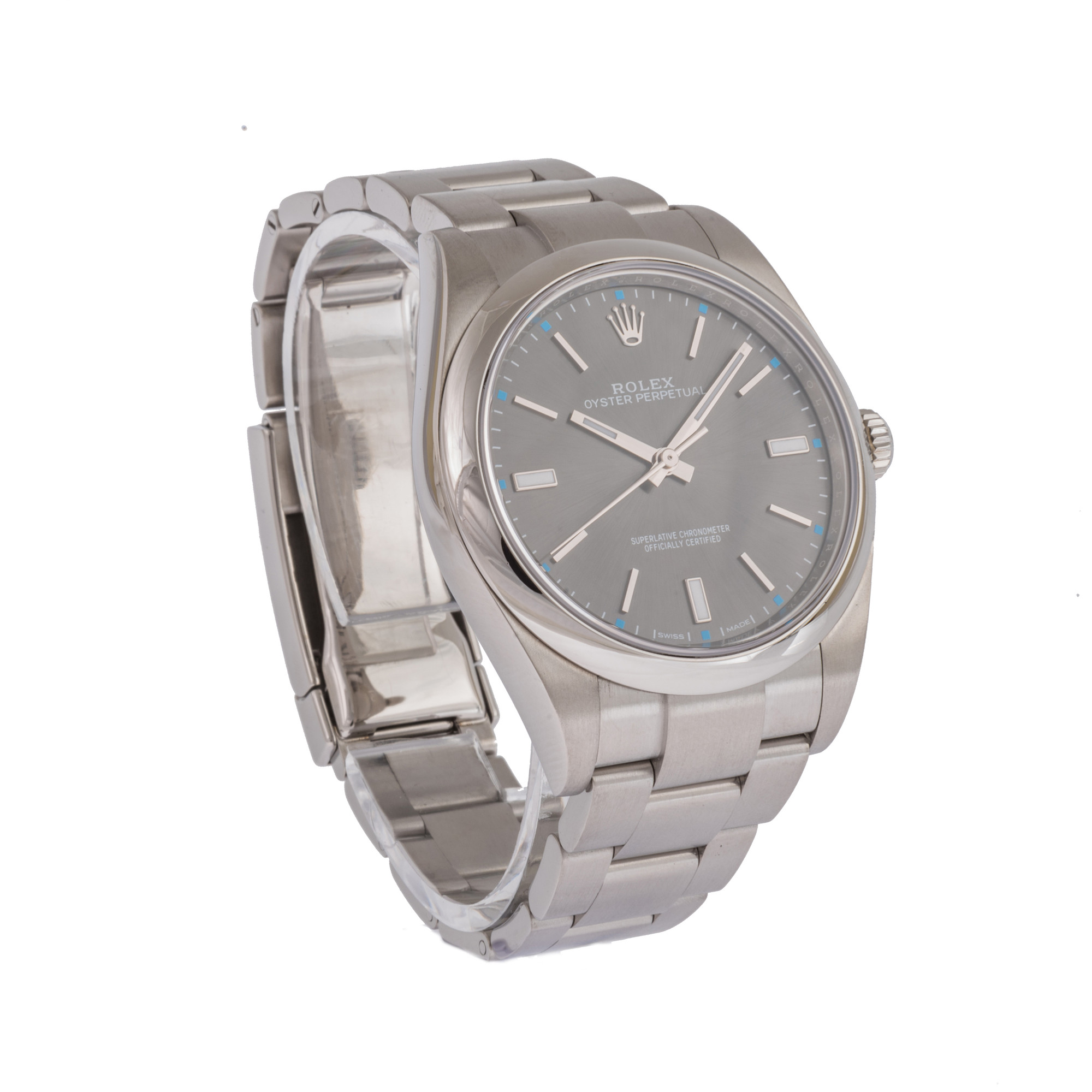 Rolex Oyster Perpetual 39 114300  'Rhodium Dial'