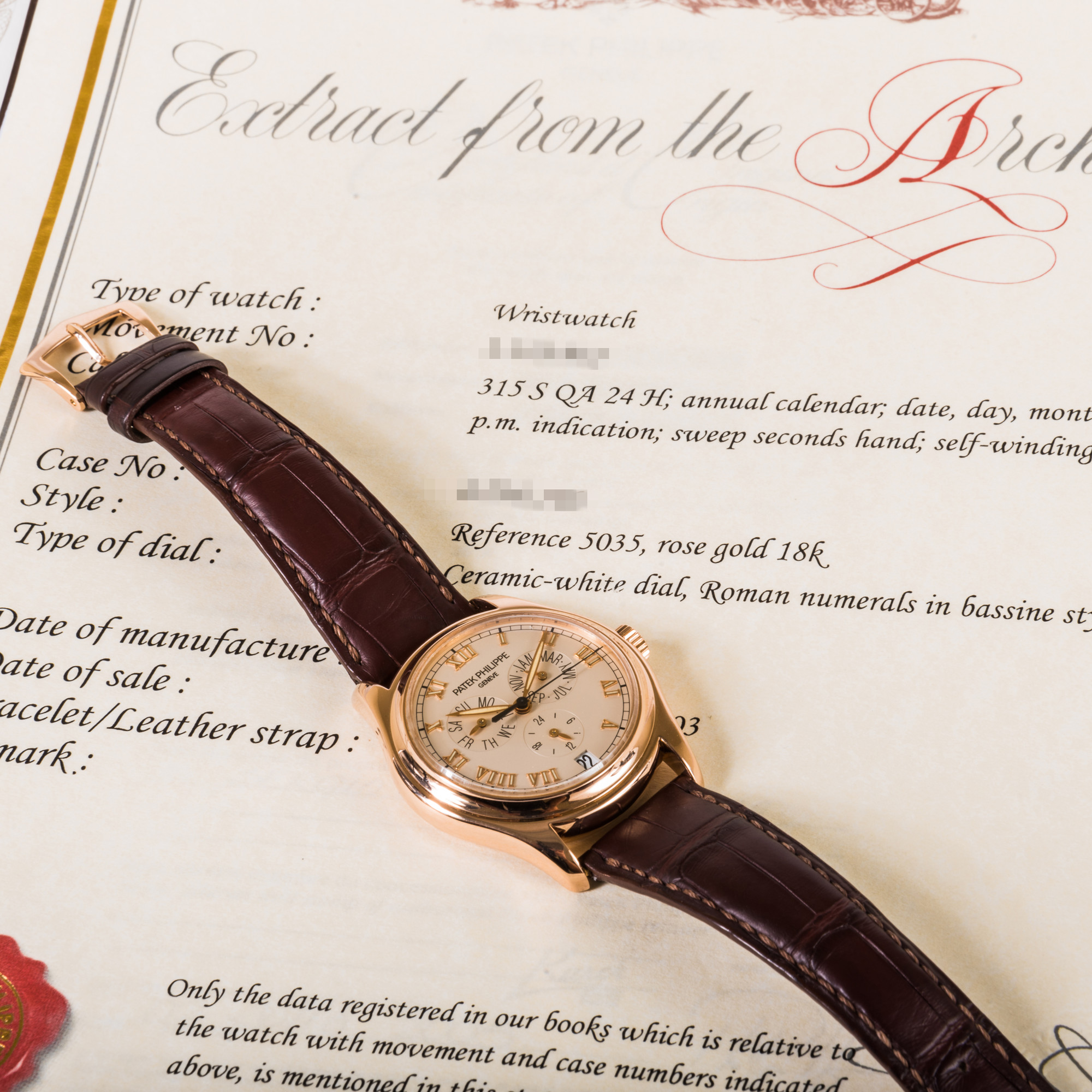 Patek Philippe Annual Calendar 5035R *WIRE ONLY*