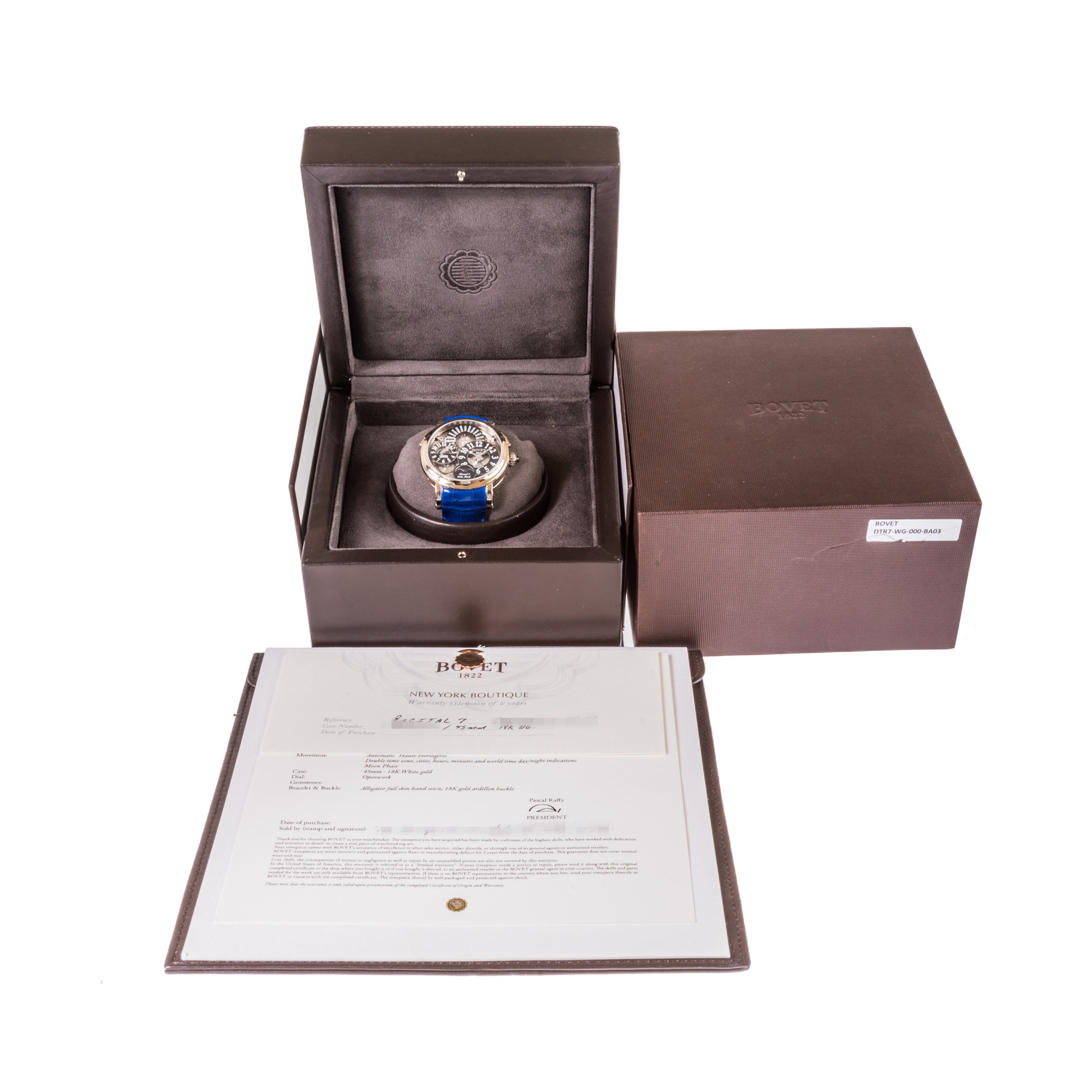 Bovet Dimier Récital 7 Orbis Mundi Moonphase *Limited Edition* *WIRE ONLY*