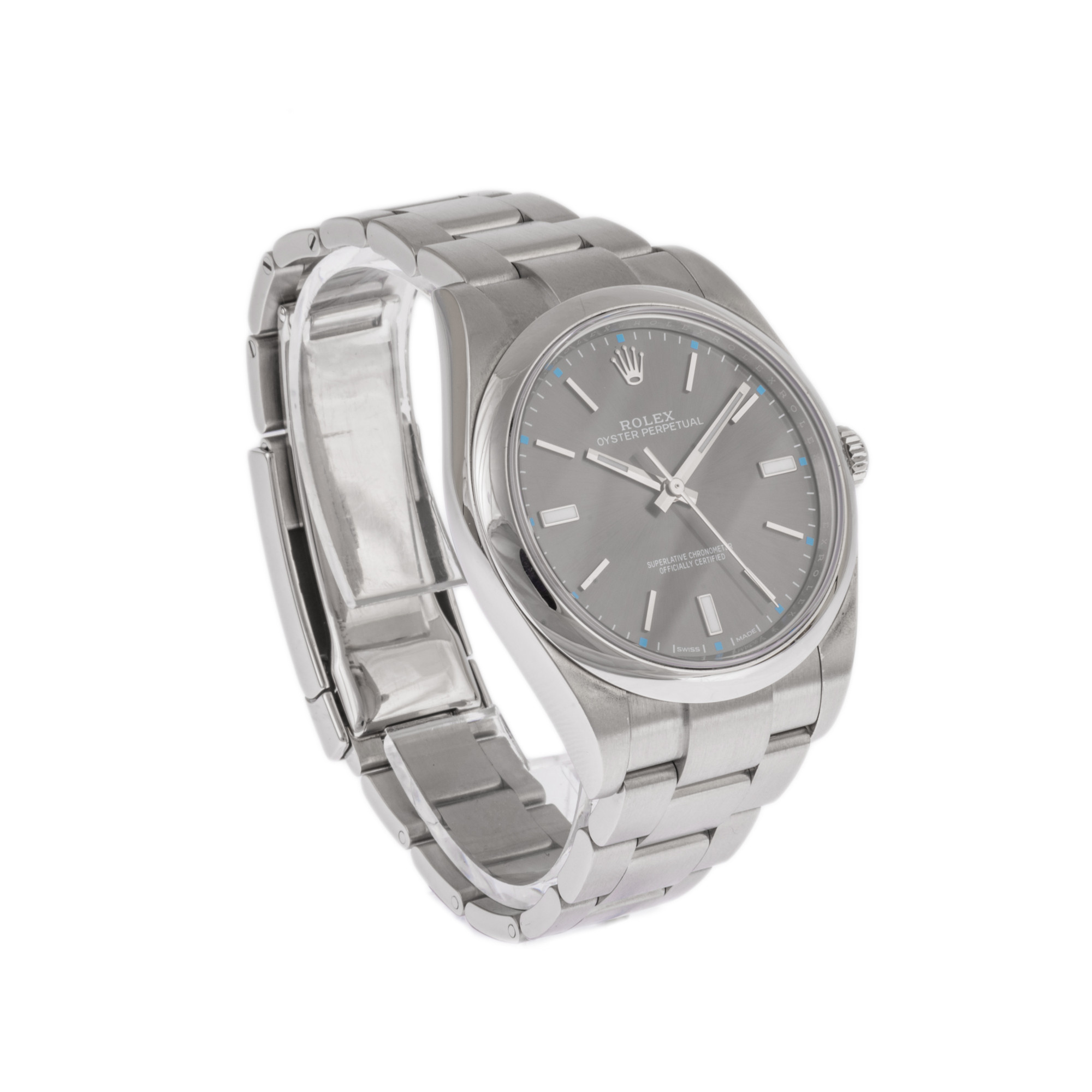 Rolex Oyster Perpetual 39 114300 'Rhodium Dial'